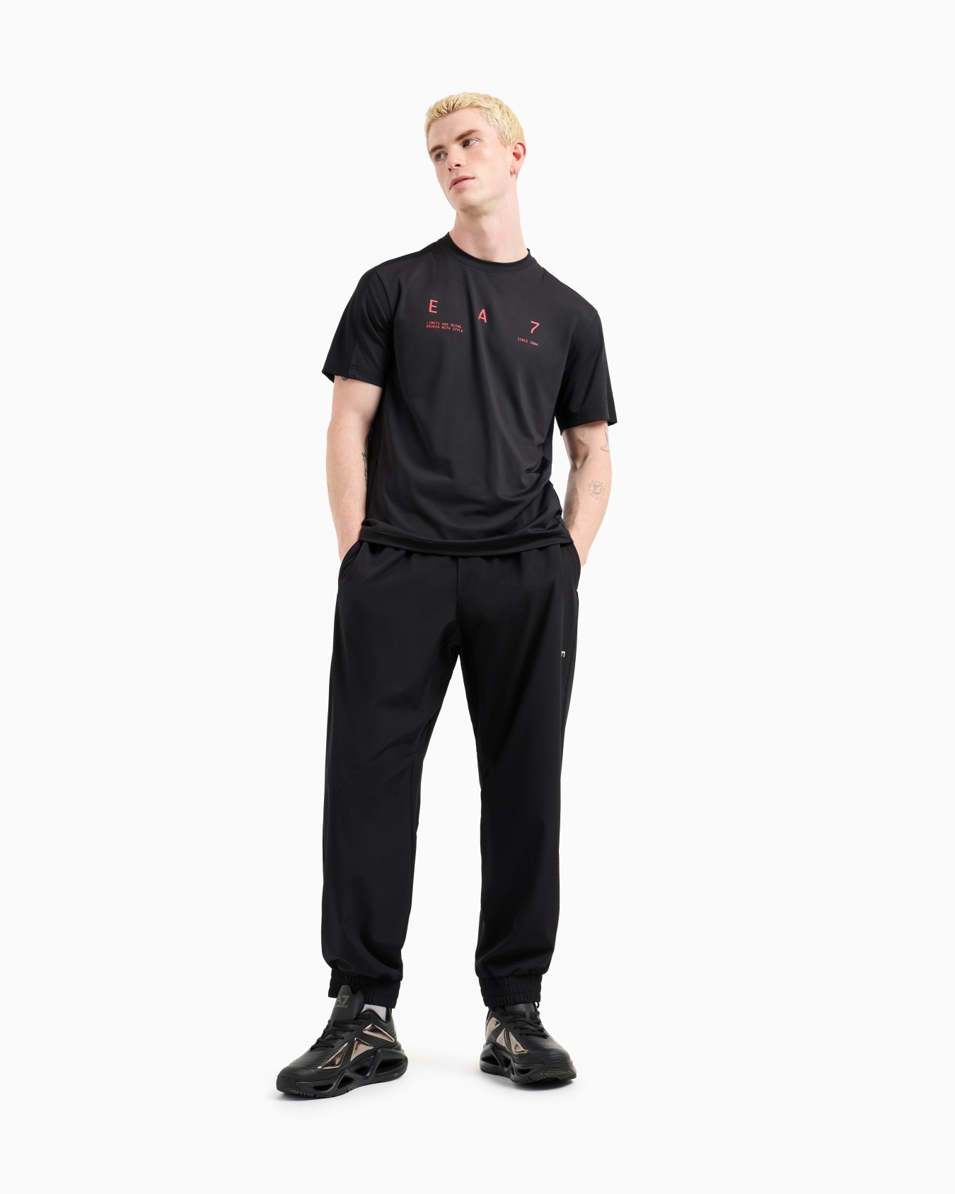 Graphic Series stretch technical fabric joggers Slide 1
