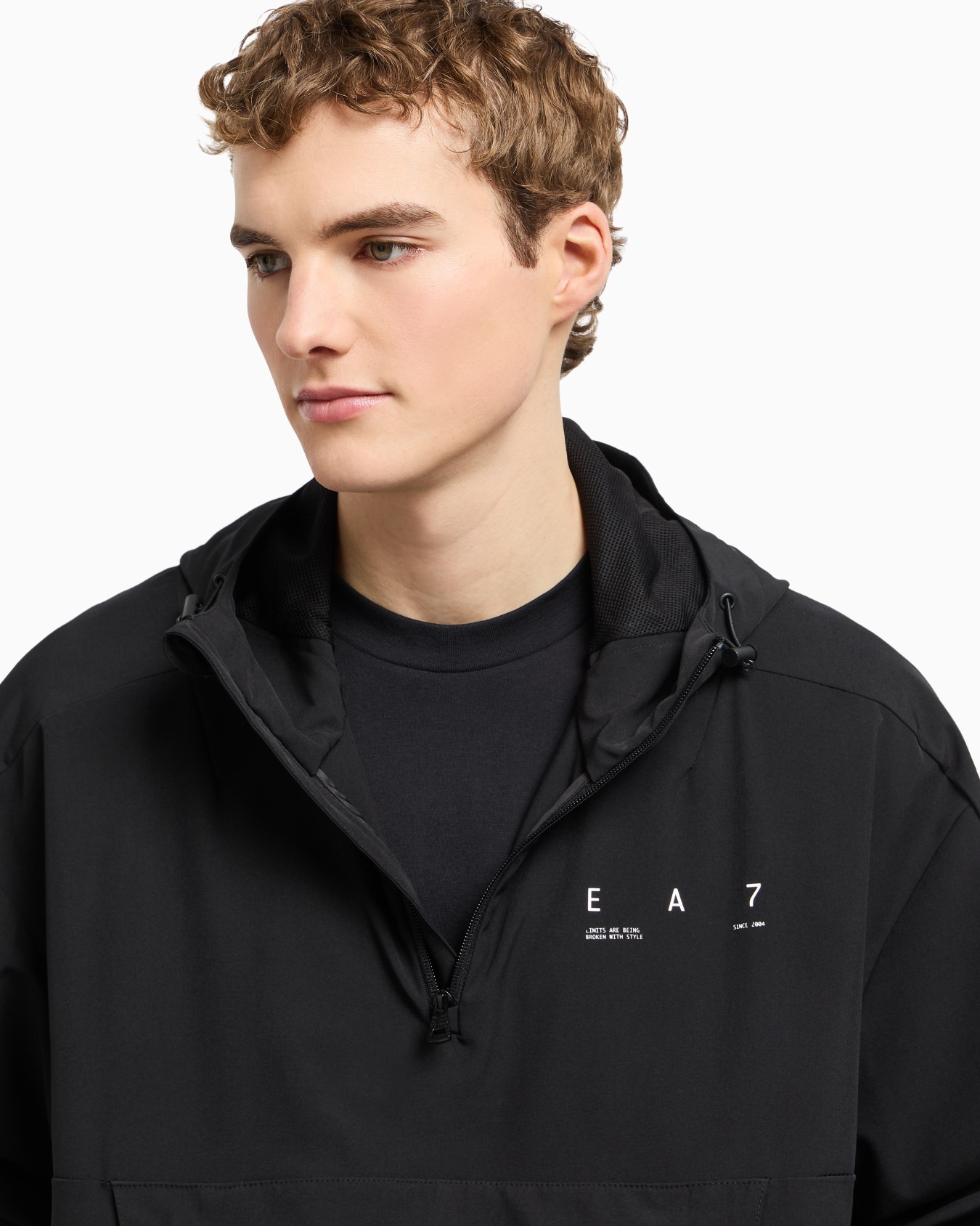Graphic Series stretch technical fabric hooded jacket Slide 5