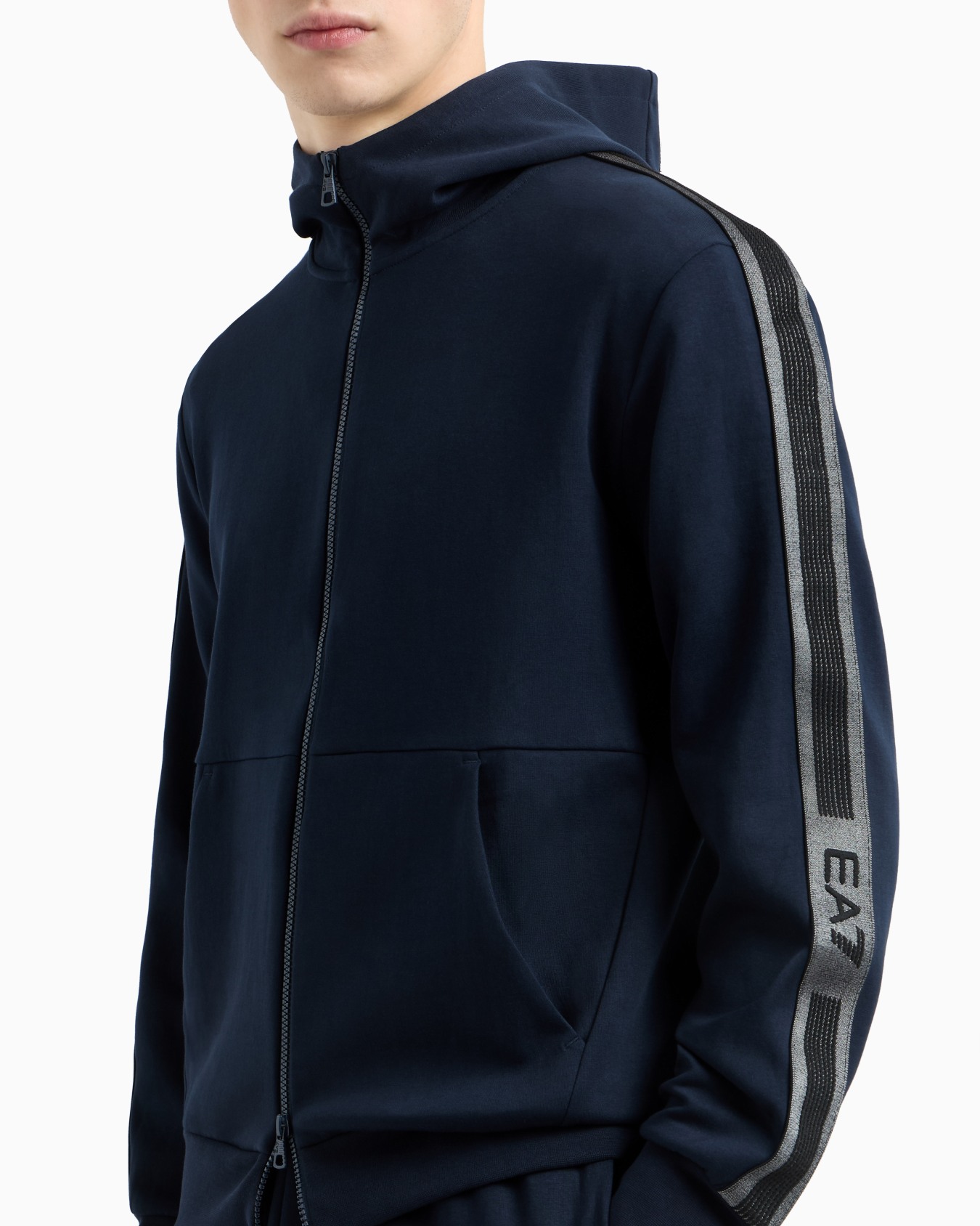 Sweat-shirt à capuche Logo Series en jersey de coton  Diapositive 4