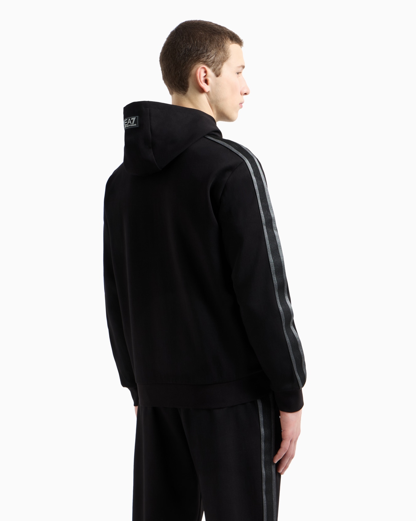 Logo Series hooded cotton-jersey sweatshirt Slide 2