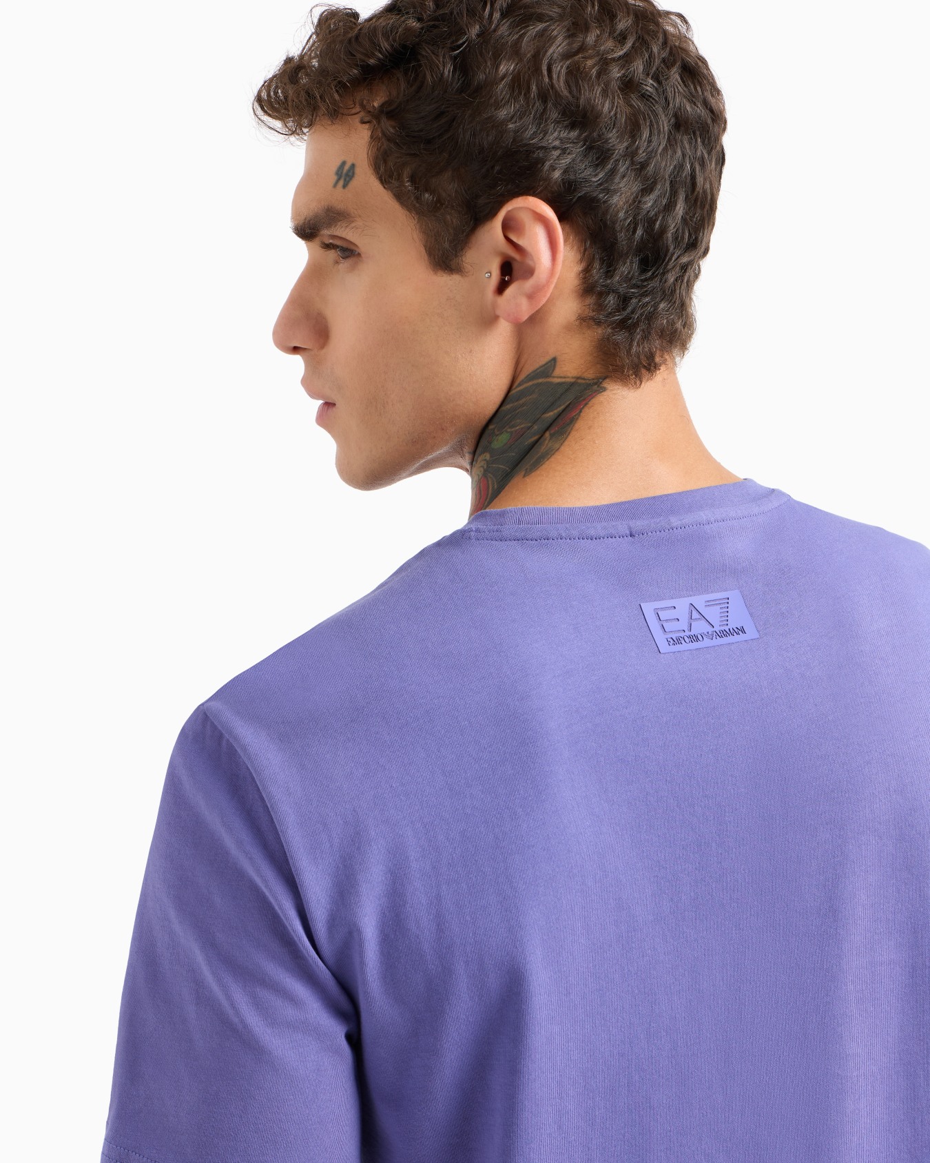 Logo Series short-sleeved organic cotton jersey T-shirt Slide 4