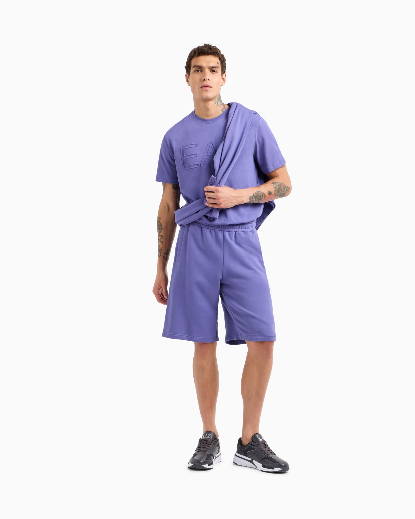 Logo Series short-sleeved organic cotton jersey T-shirt Slide 1