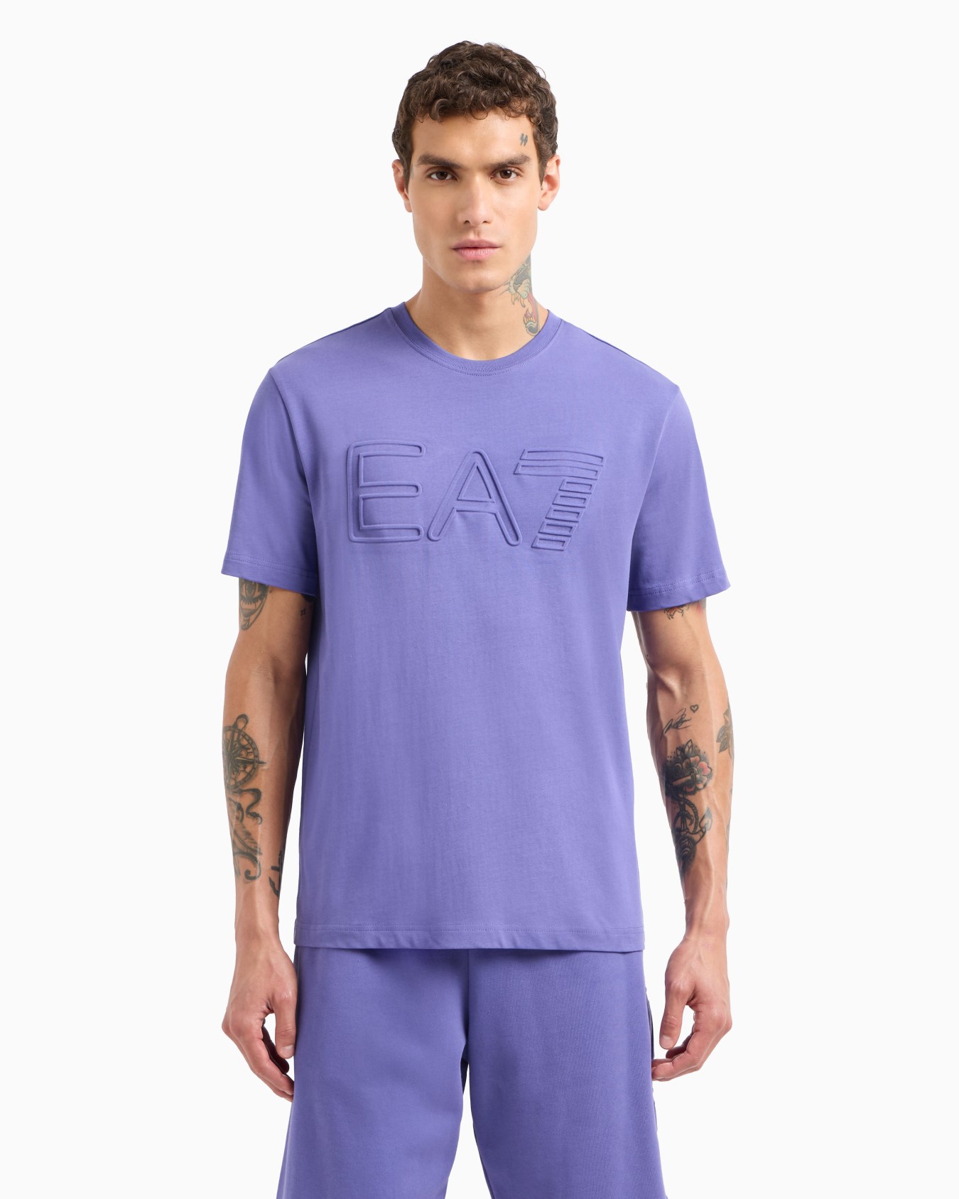 Logo Series short-sleeved organic cotton jersey T-shirt Slide 3