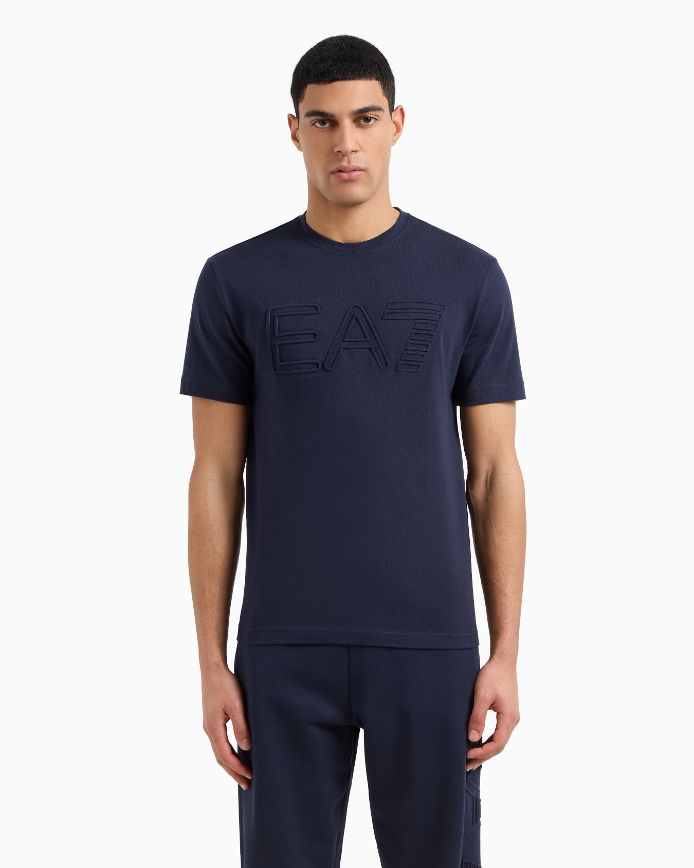 Logo Series short-sleeved organic cotton jersey T-shirt Slide 4