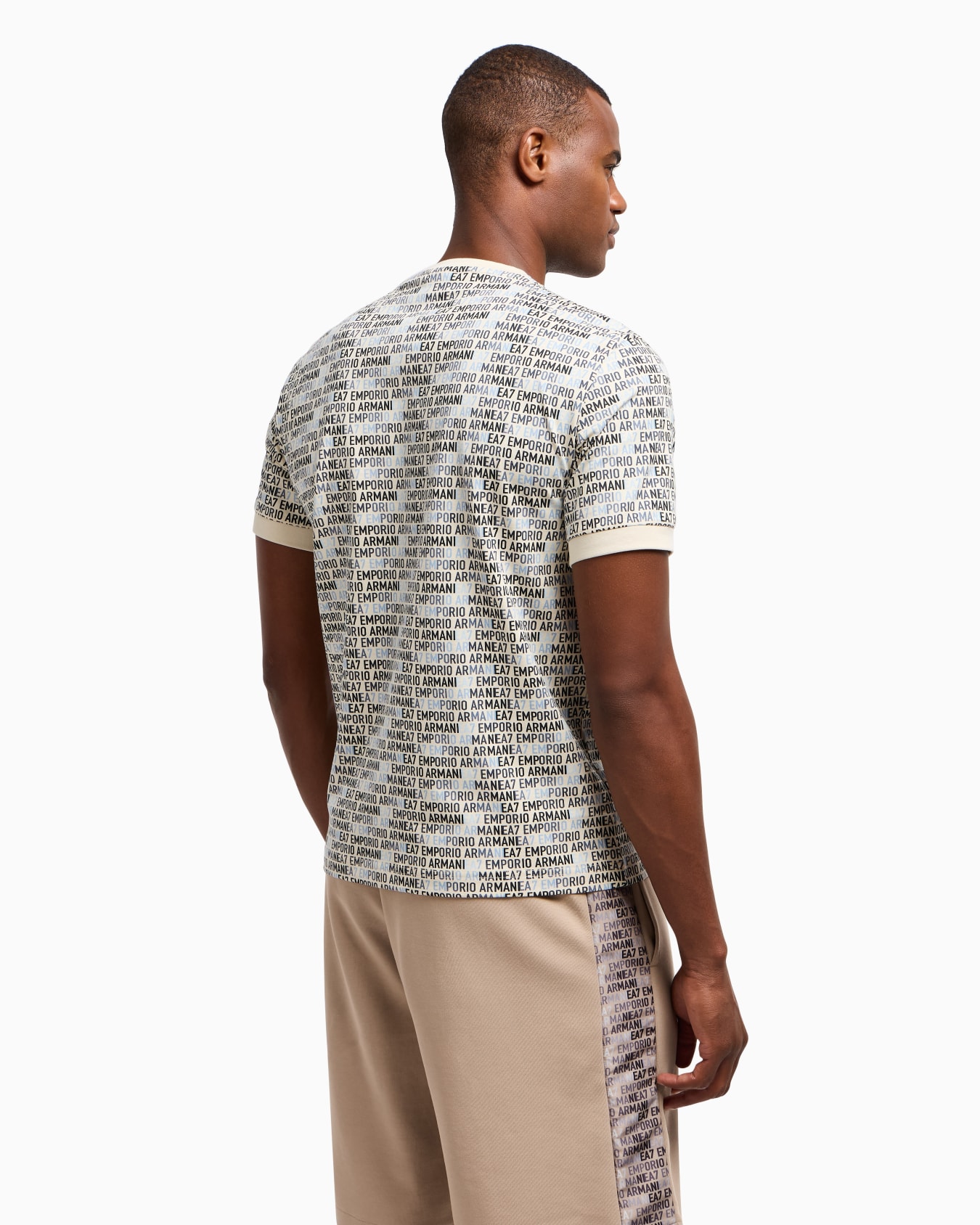 Logo Series cotton jersey crew-neck T-shirt with monogram print Slide 2