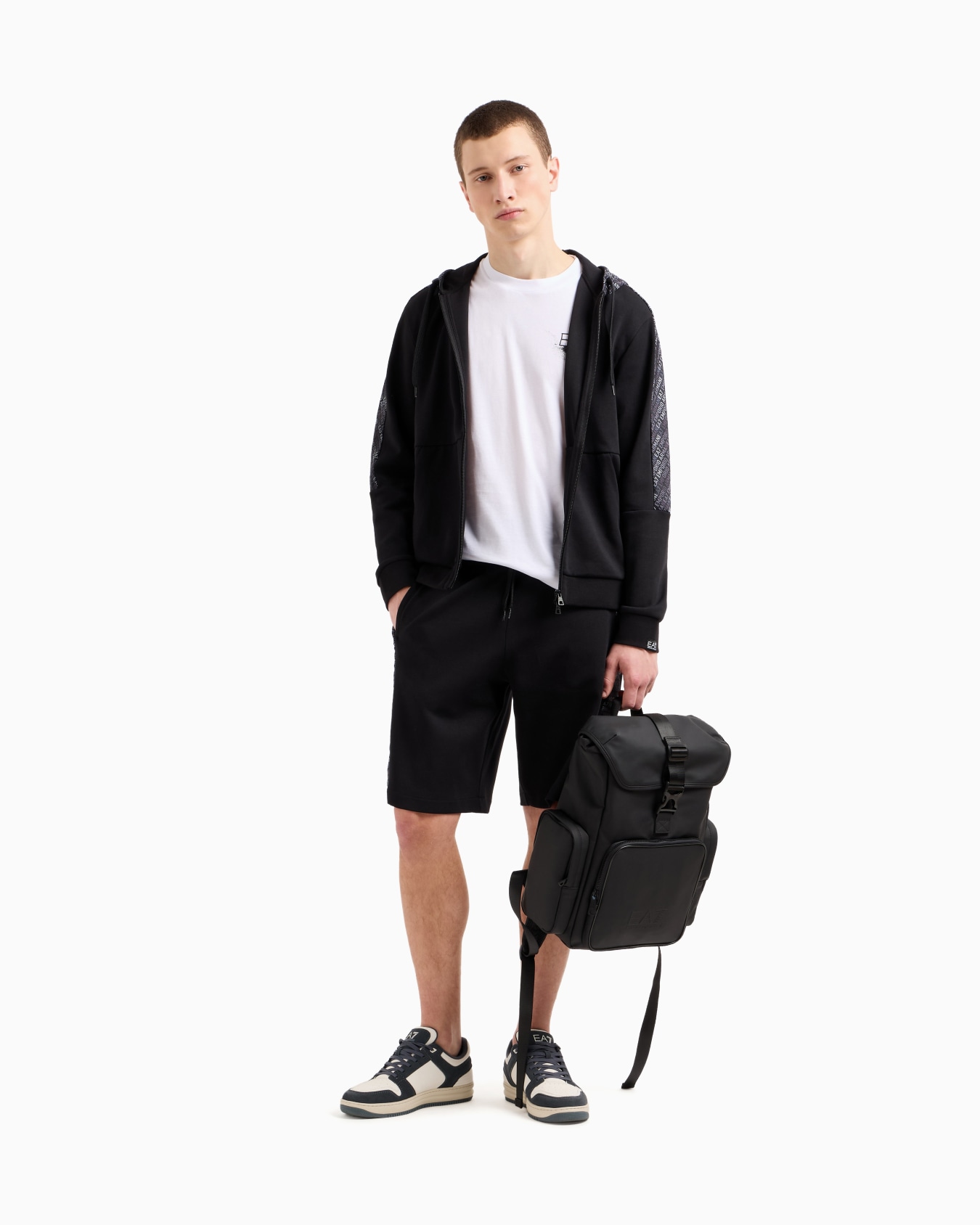 Logo Series cotton-blend Bermuda shorts Slide 1