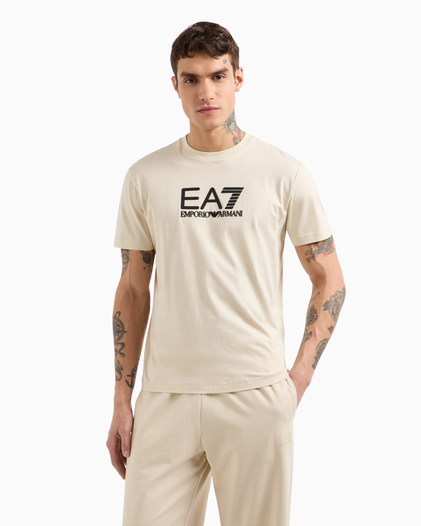 Visibility cotton crew-neck T-shirt Slide 3