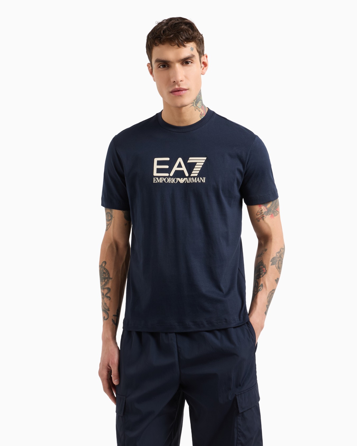 Visibility cotton crew-neck T-shirt Slide 3