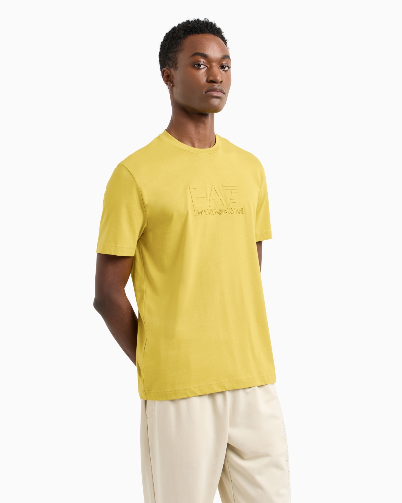 Visibility cotton crew-neck T-shirt Slide 3
