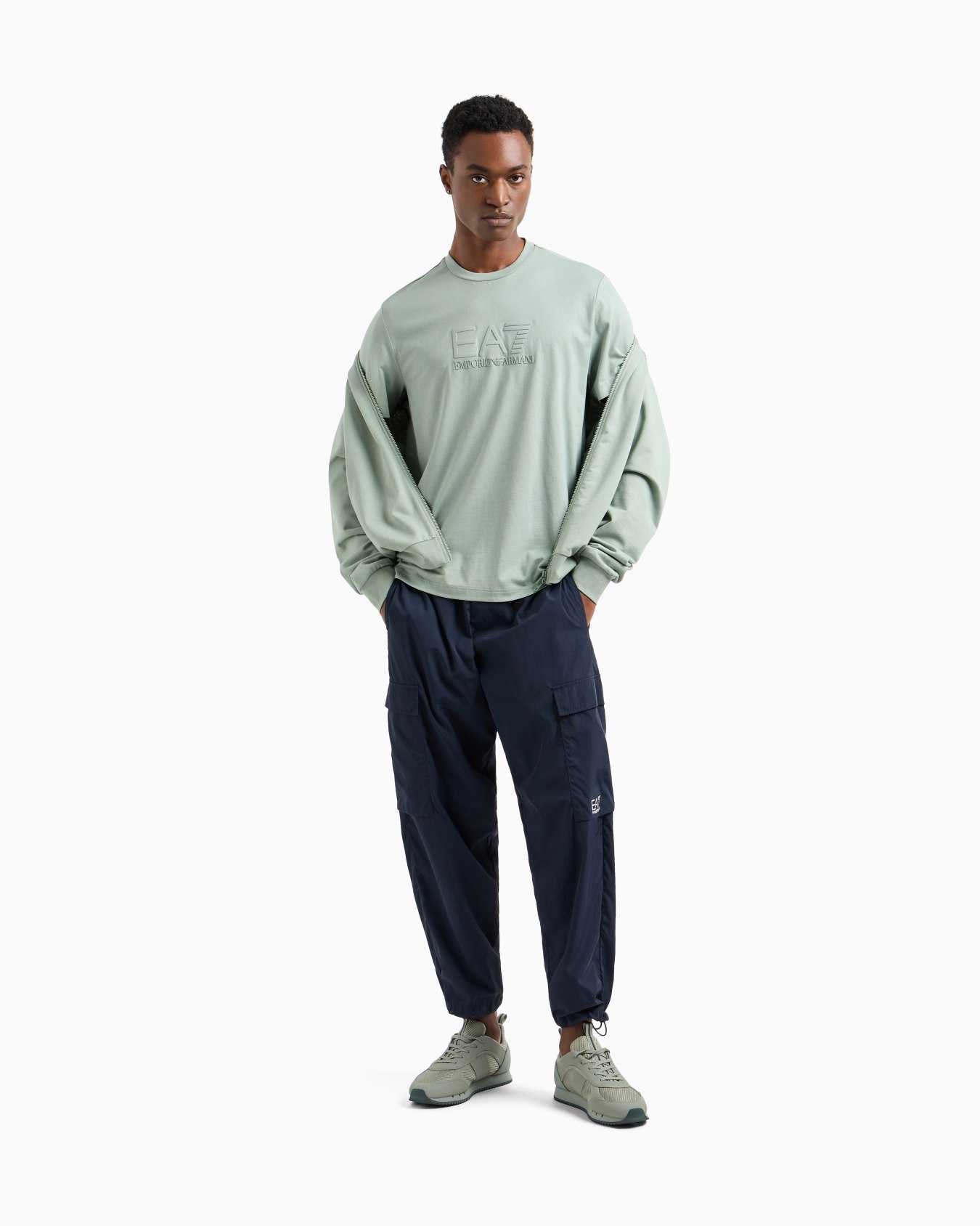Visibility cotton crew-neck T-shirt Slide 1