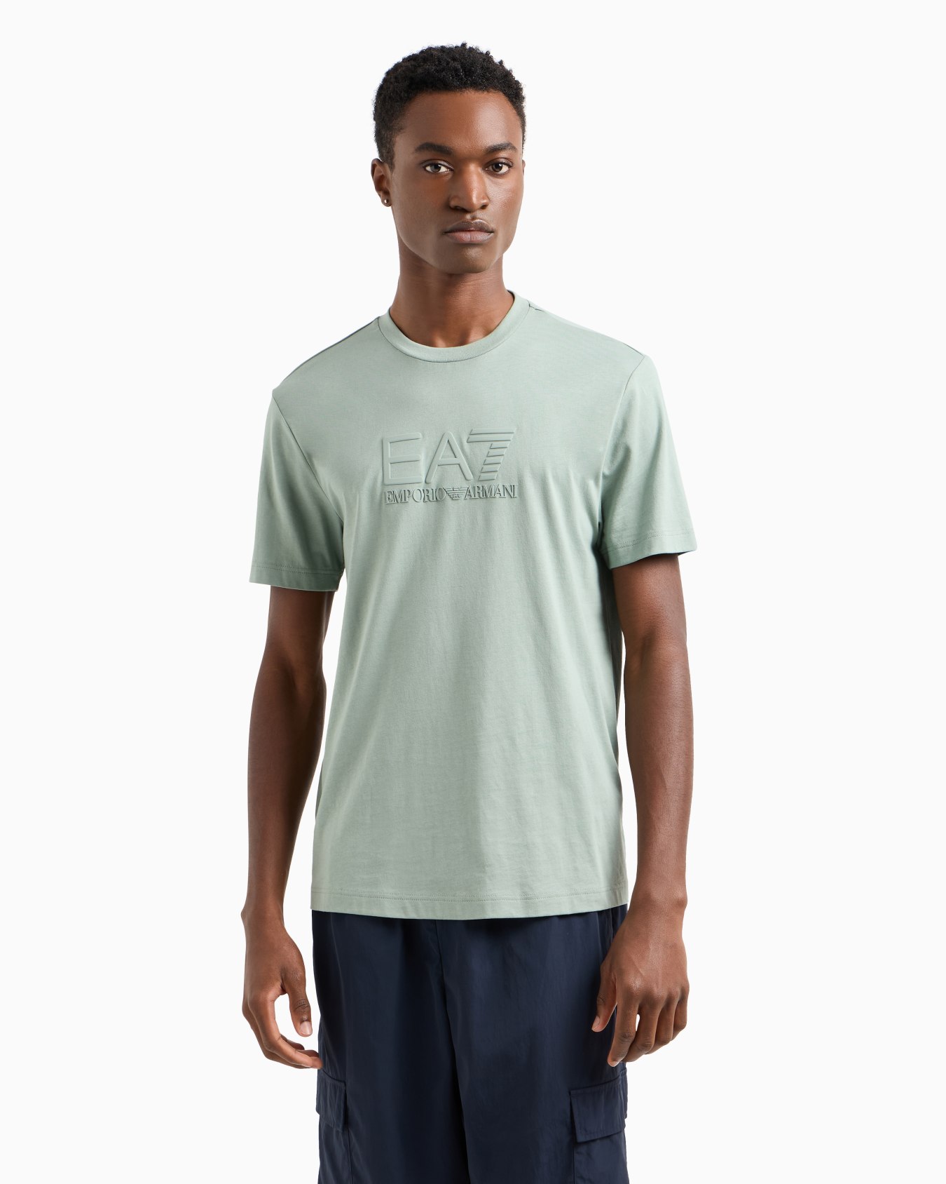 Visibility cotton crew-neck T-shirt Slide 3