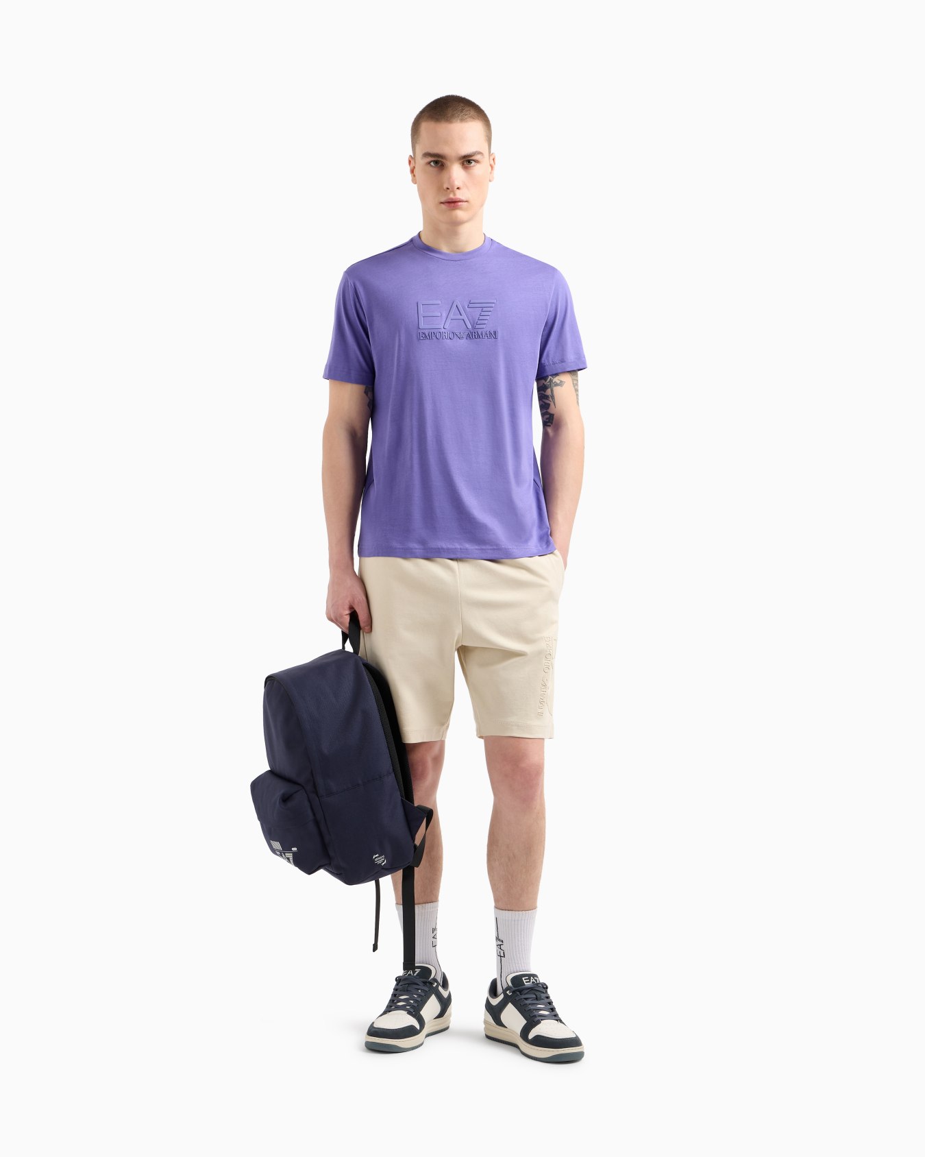Visibility cotton crew-neck T-shirt Slide 1