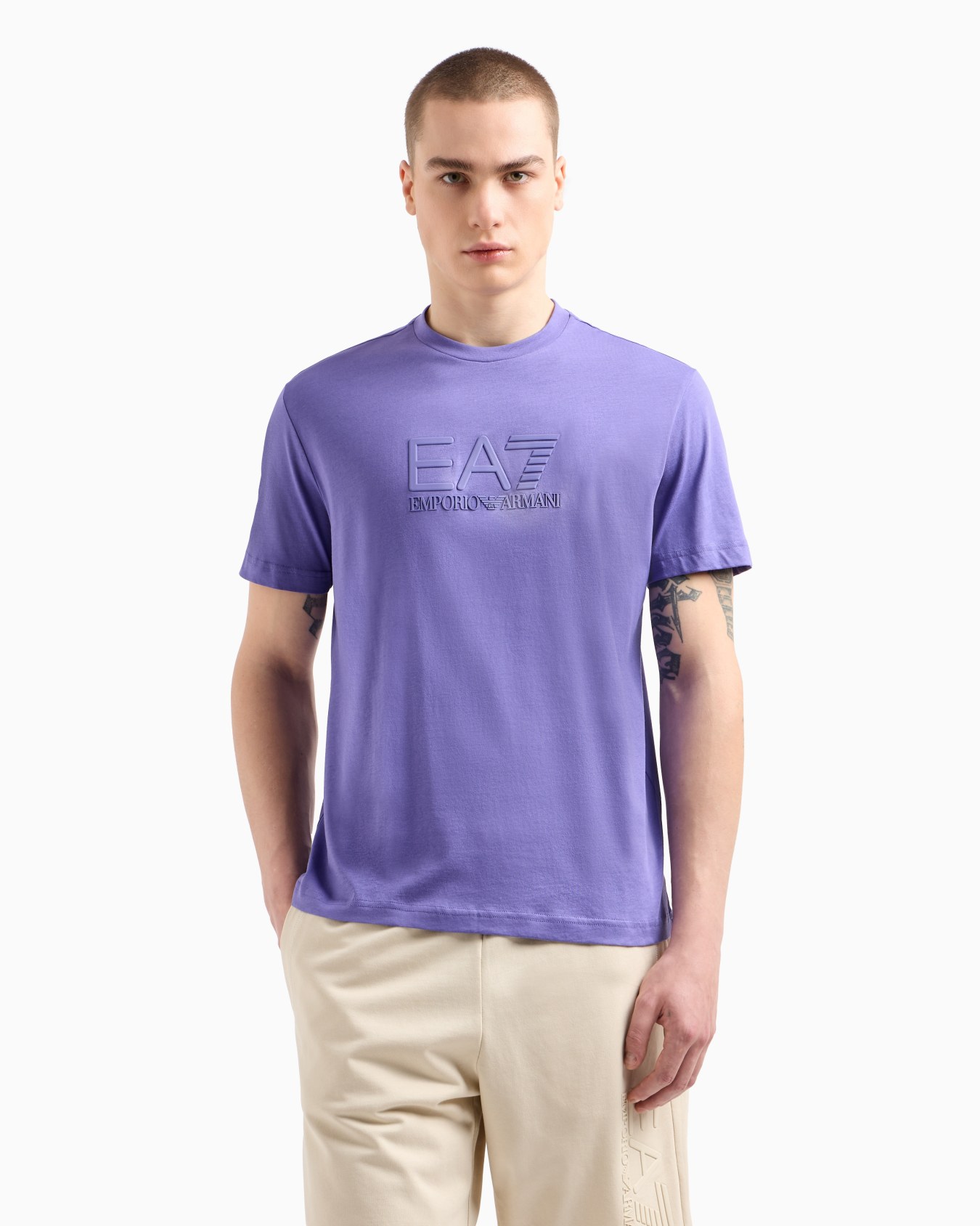 Visibility cotton crew-neck T-shirt Slide 3