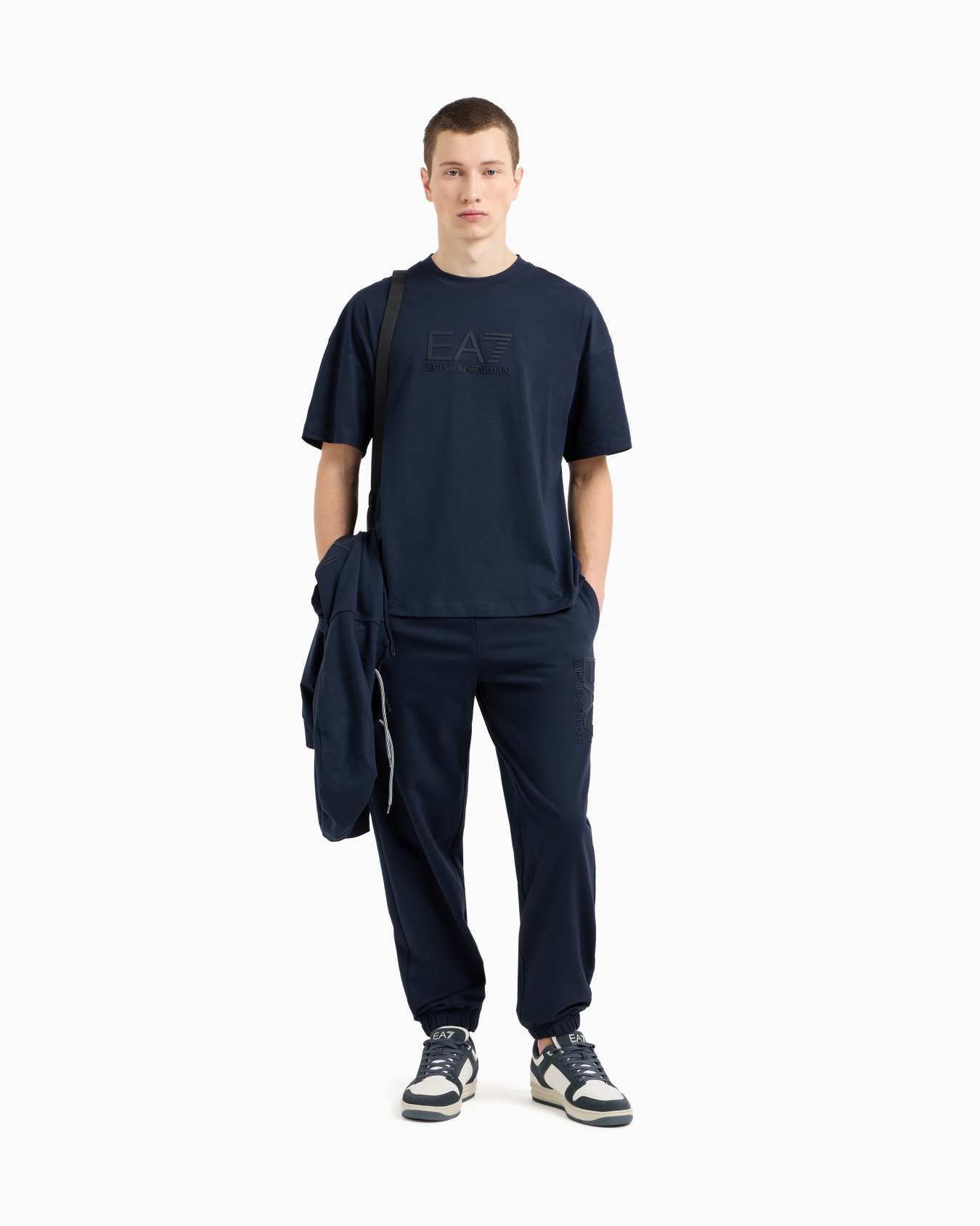 Visibility cotton crew-neck T-shirt Slide 1