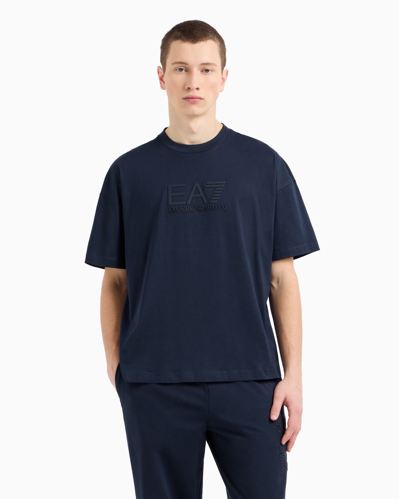 Visibility cotton crew-neck T-shirt Slide 3