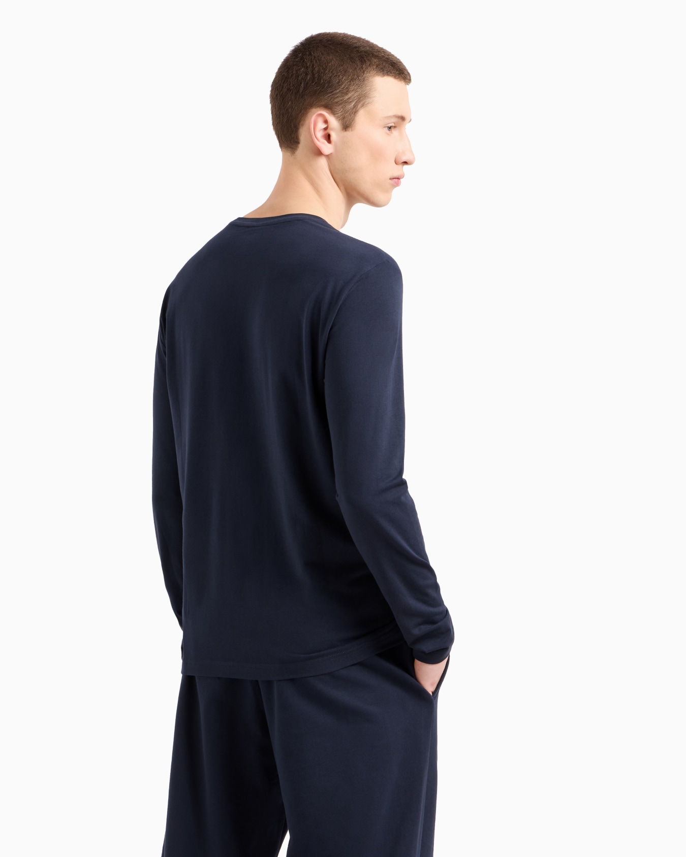 Visibility stretch-cotton long-sleeved T-shirt Slide 2