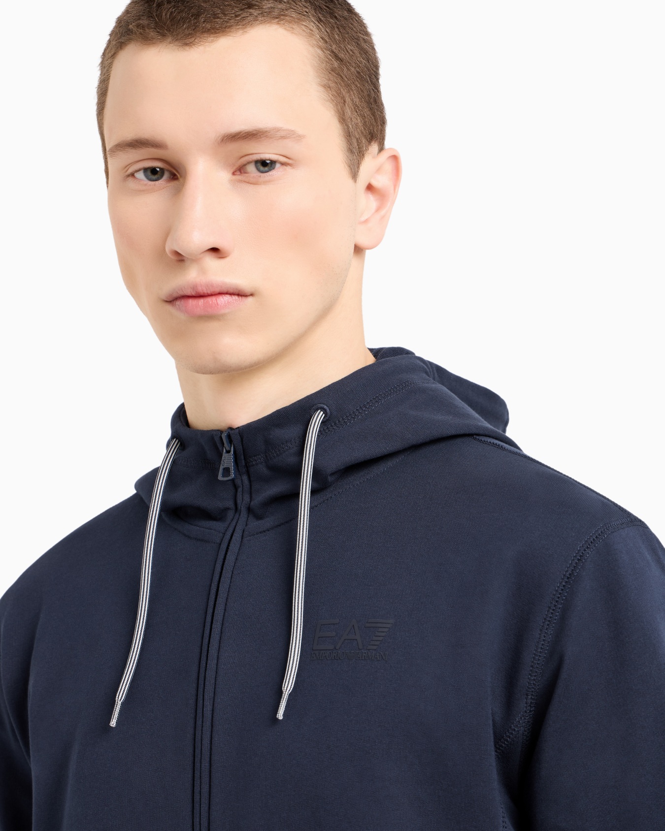 Visibility cotton hooded, zip-up sweatshirt  Slide 4