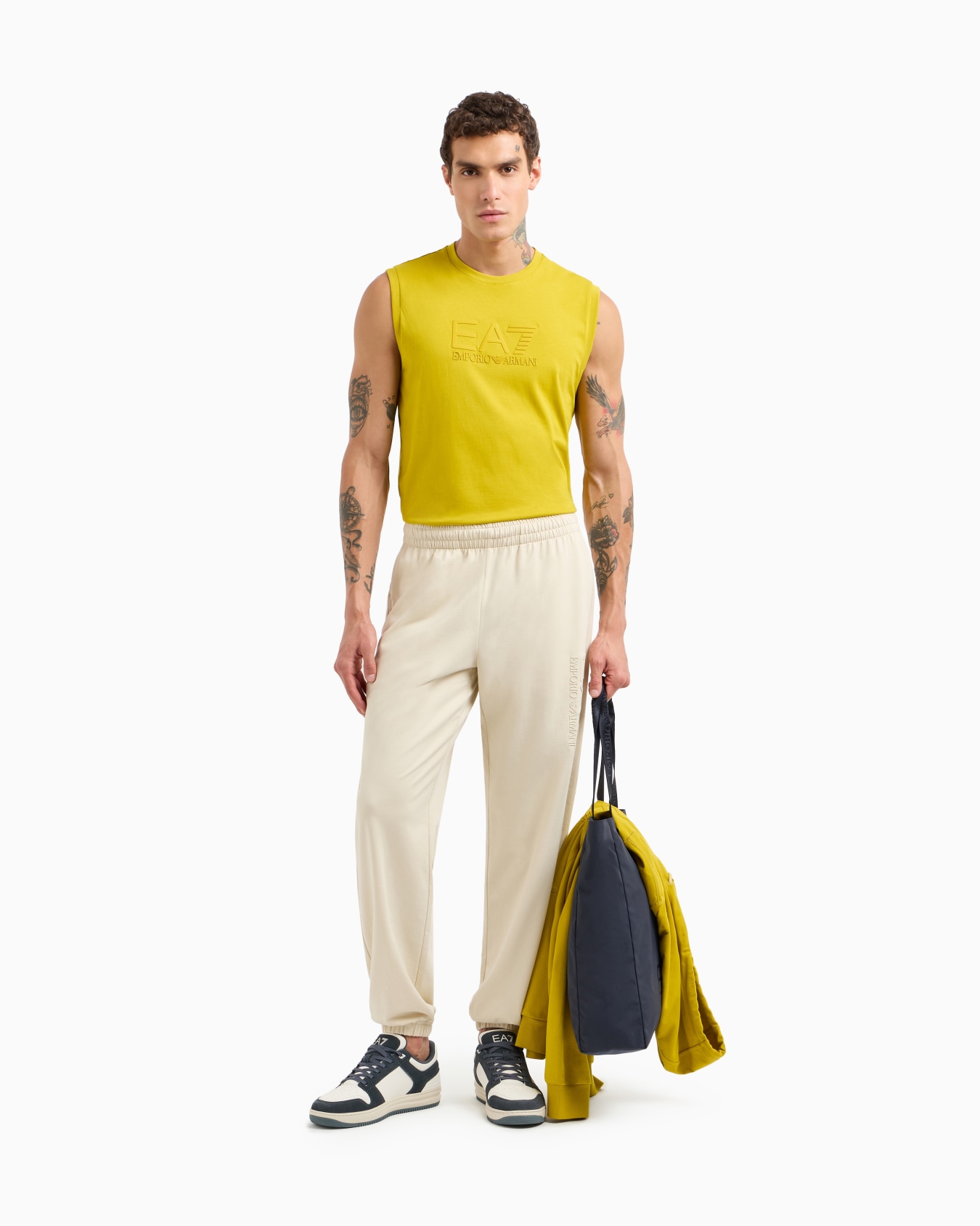 Visibility cotton joggers Slide 1