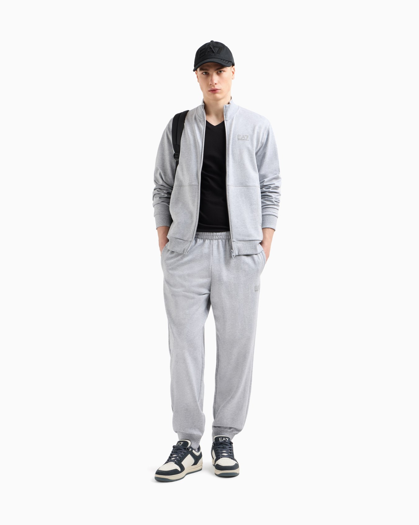Visibility cotton full-zip tracksuit Slide 1