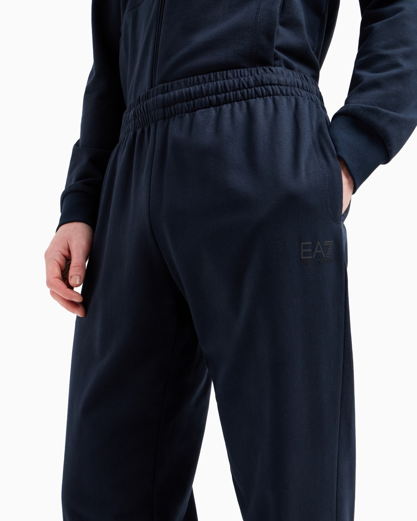 Visibility cotton full-zip tracksuit Slide 5