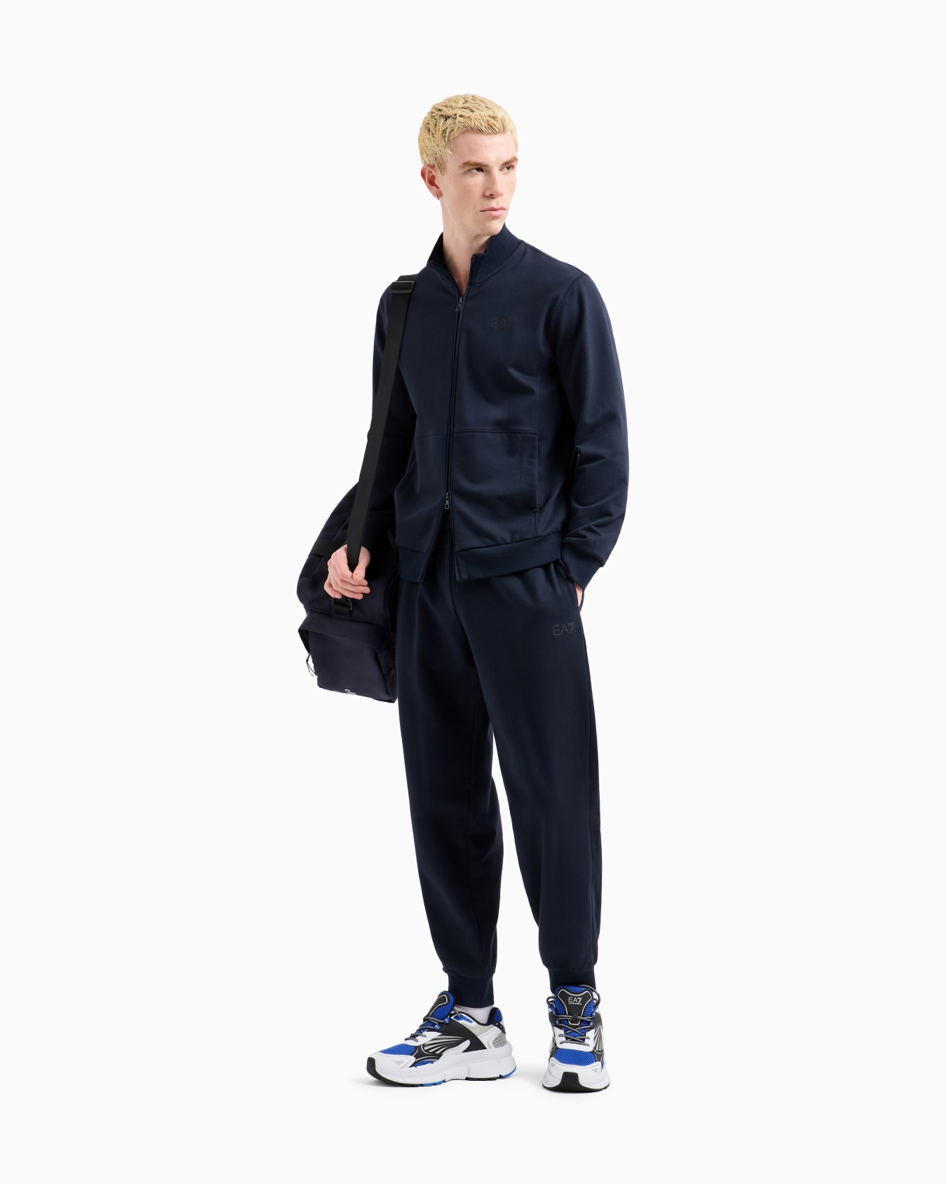 Visibility cotton full-zip tracksuit Slide 1