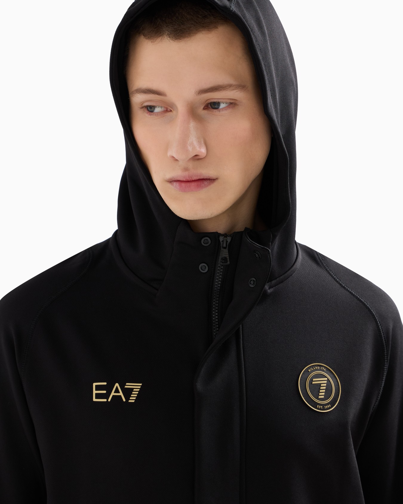 Soccer stretch twill hooded sweatshirt Slide 4