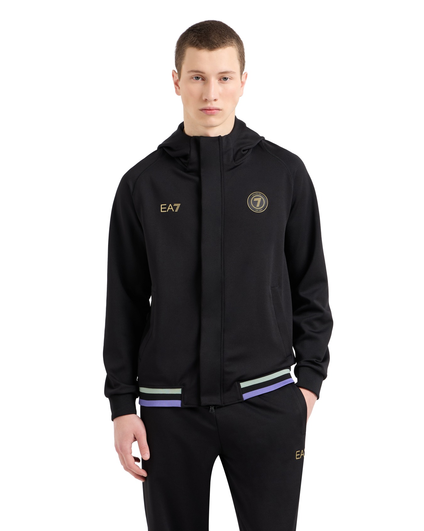 Soccer stretch twill hooded sweatshirt Slide 3