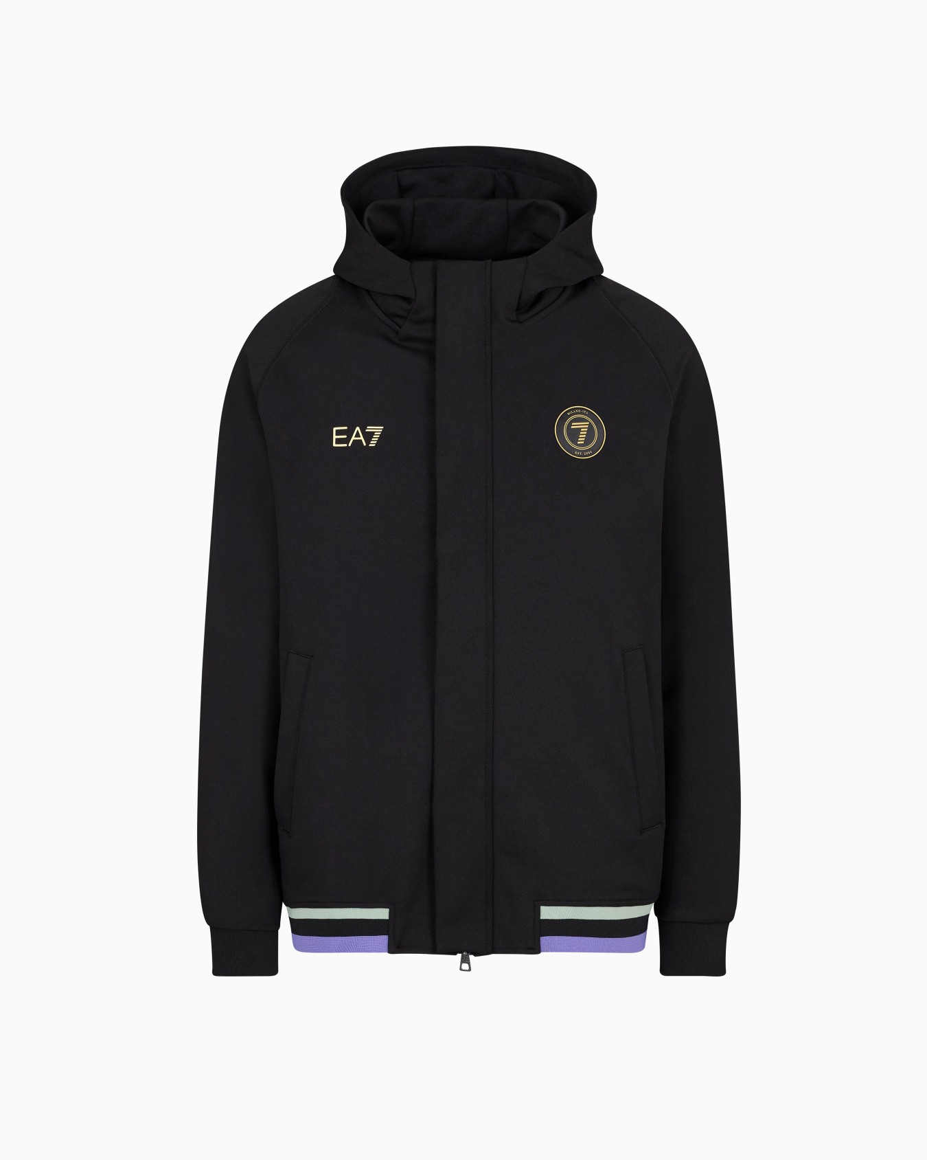 Soccer stretch twill hooded sweatshirt Slide 0