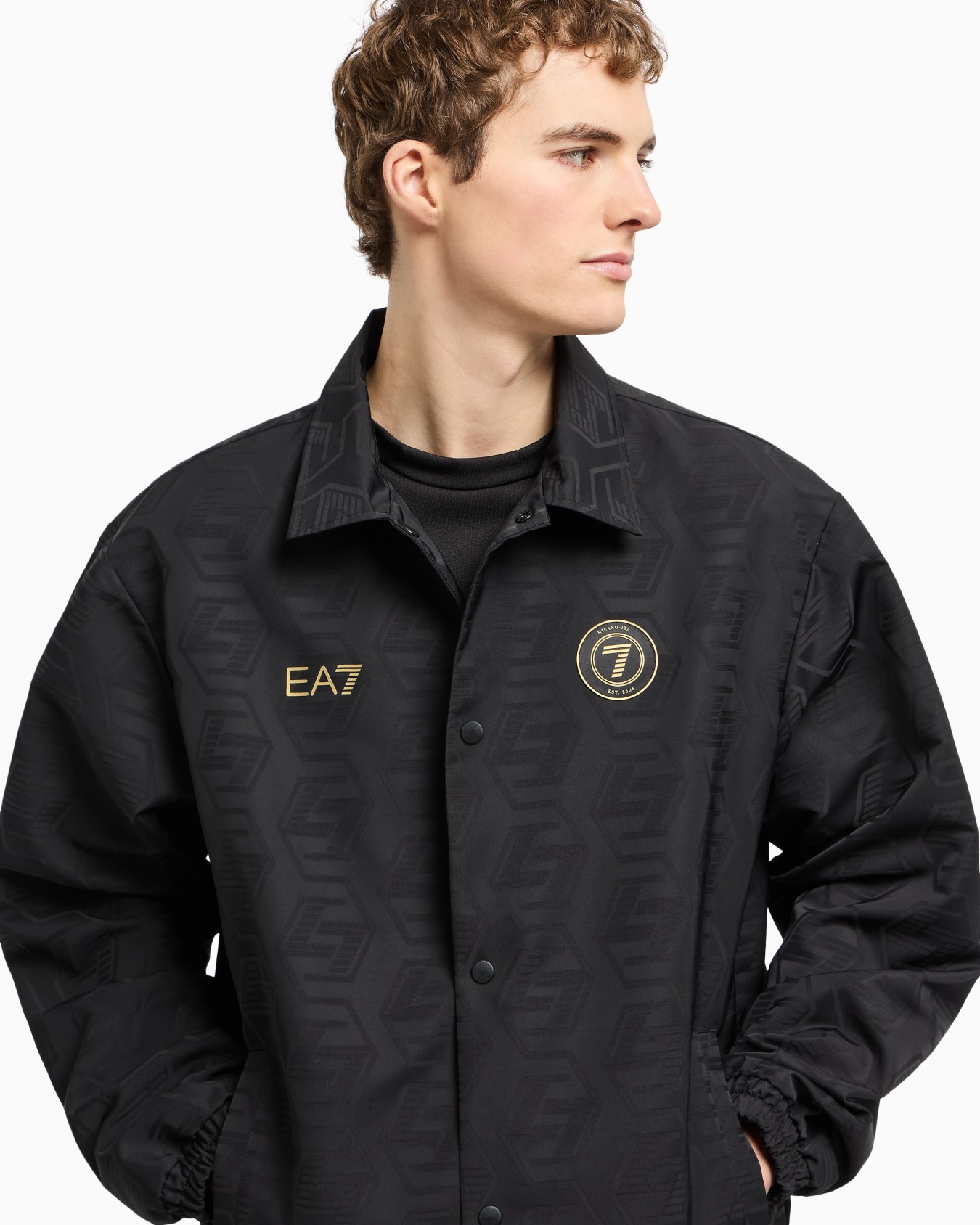 Veste monogramme Soccer en tissu jacquard Diapositive 5