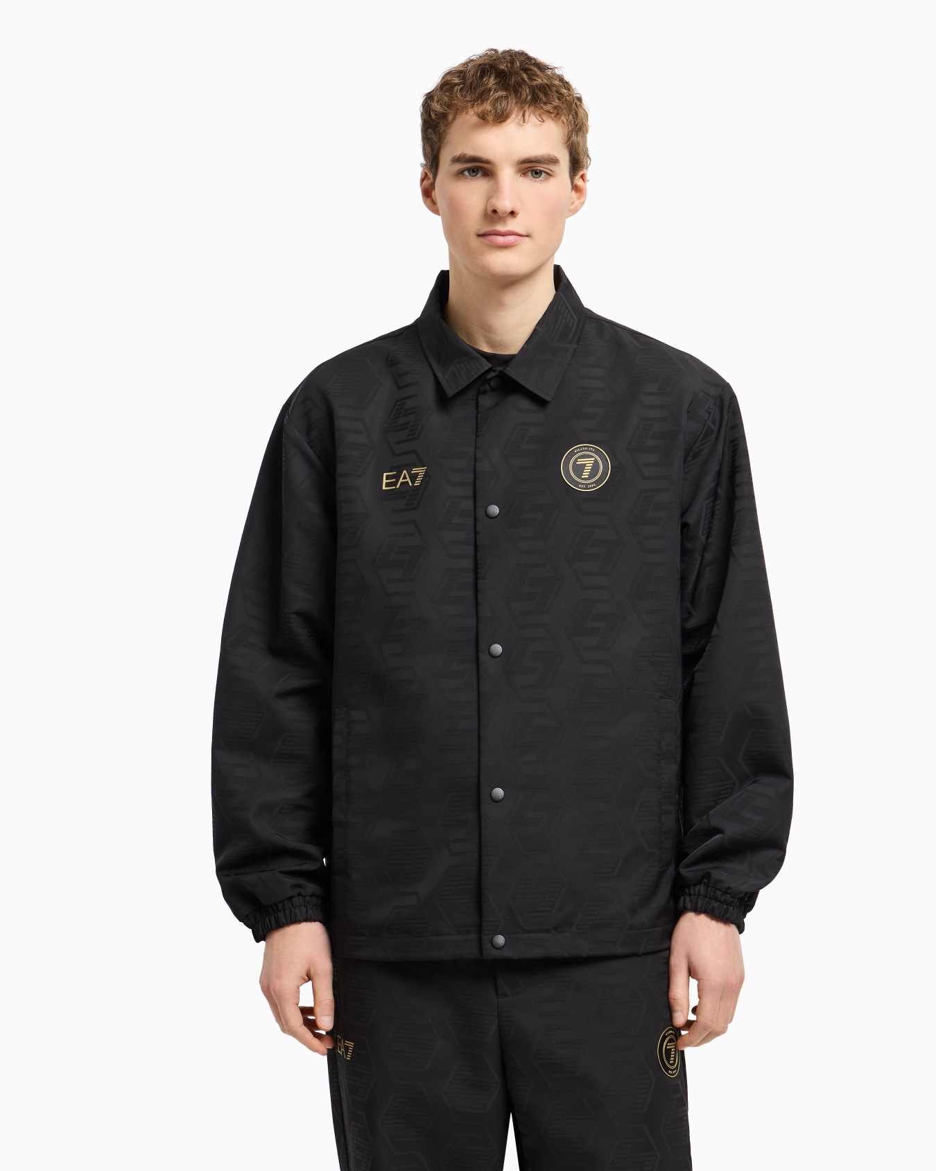 Veste monogramme Soccer en tissu jacquard Diapositive 4