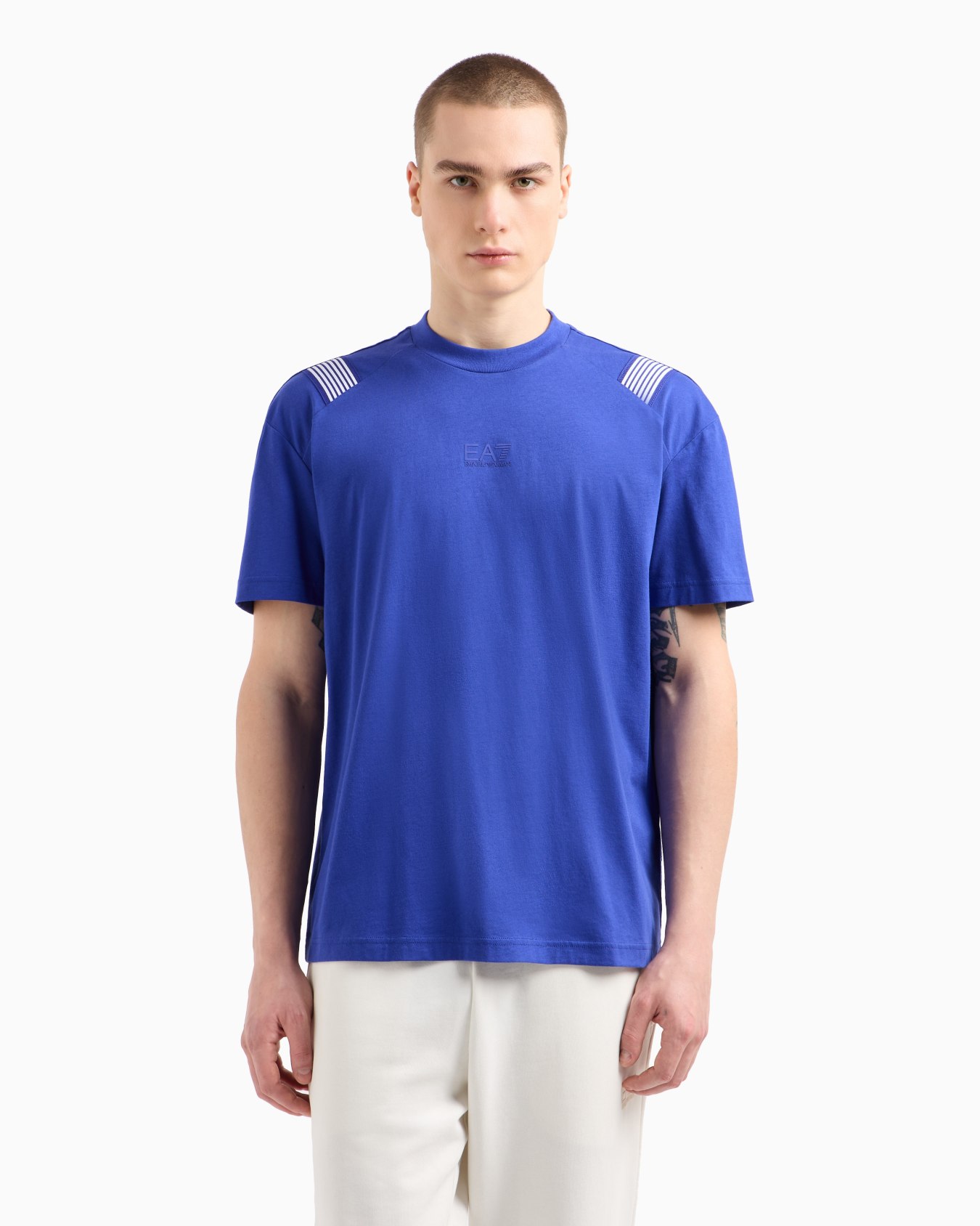 7 Lines cotton jersey crew-neck T-shirt Slide 3
