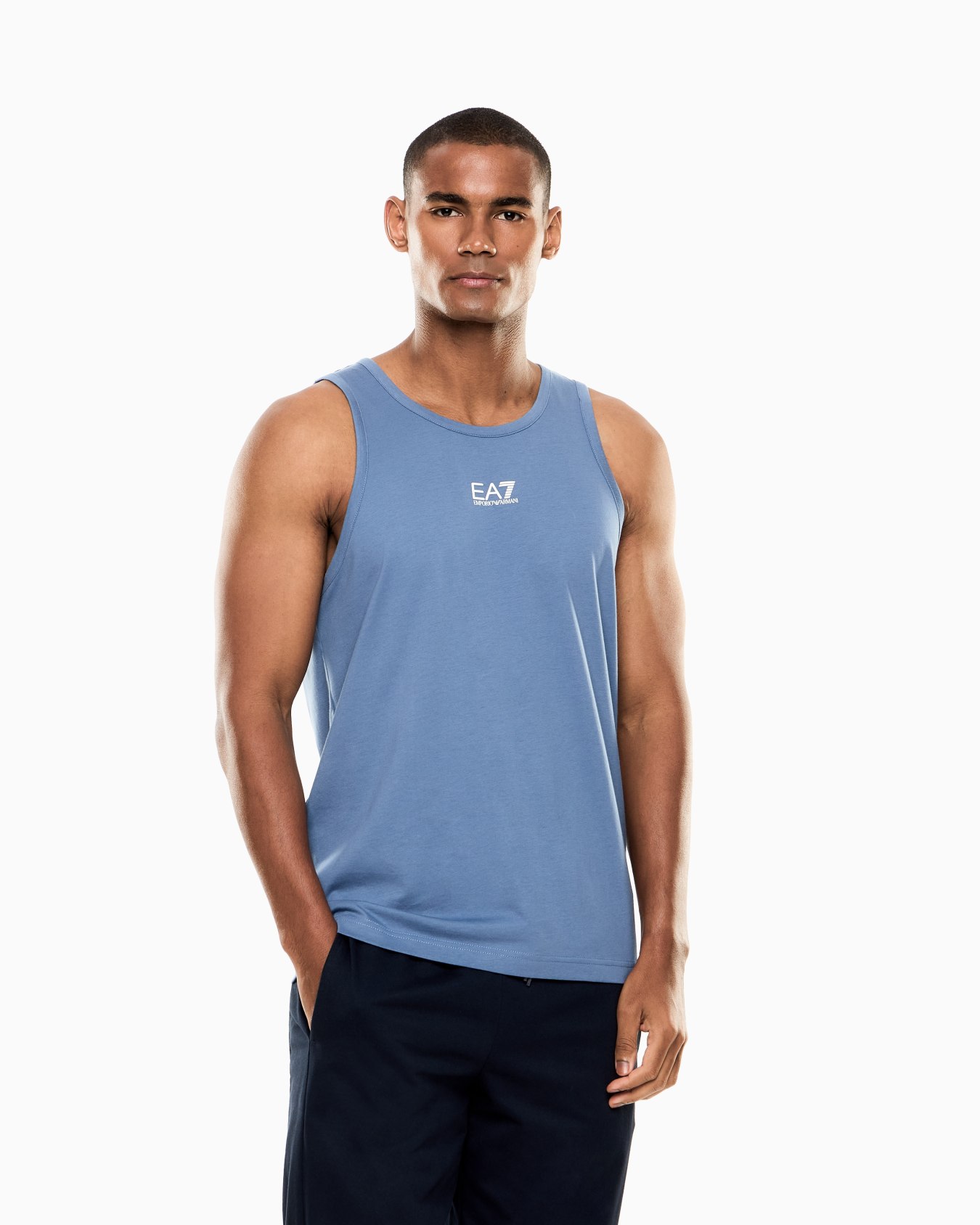 Core Identity cotton jersey tank top Slide 3