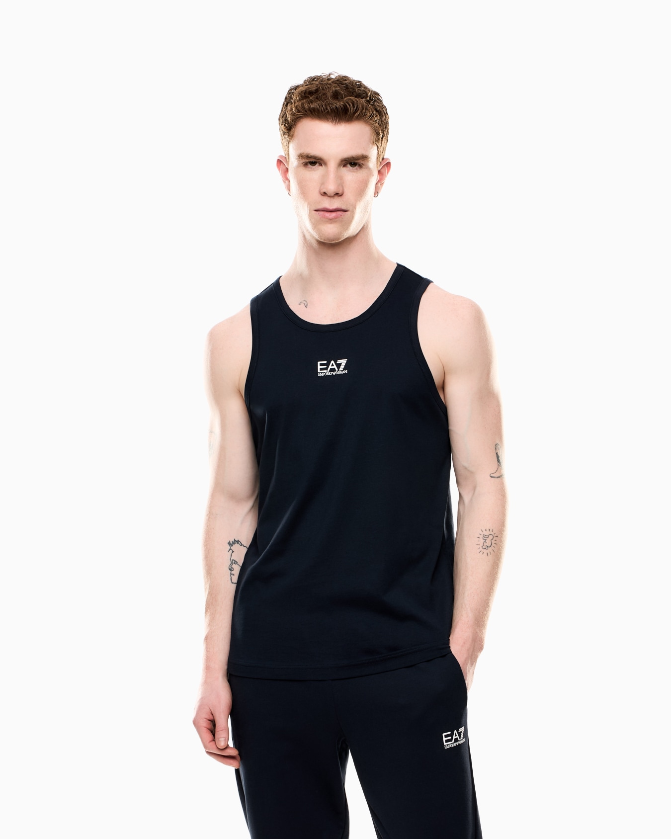 Core Identity cotton jersey tank top Slide 3