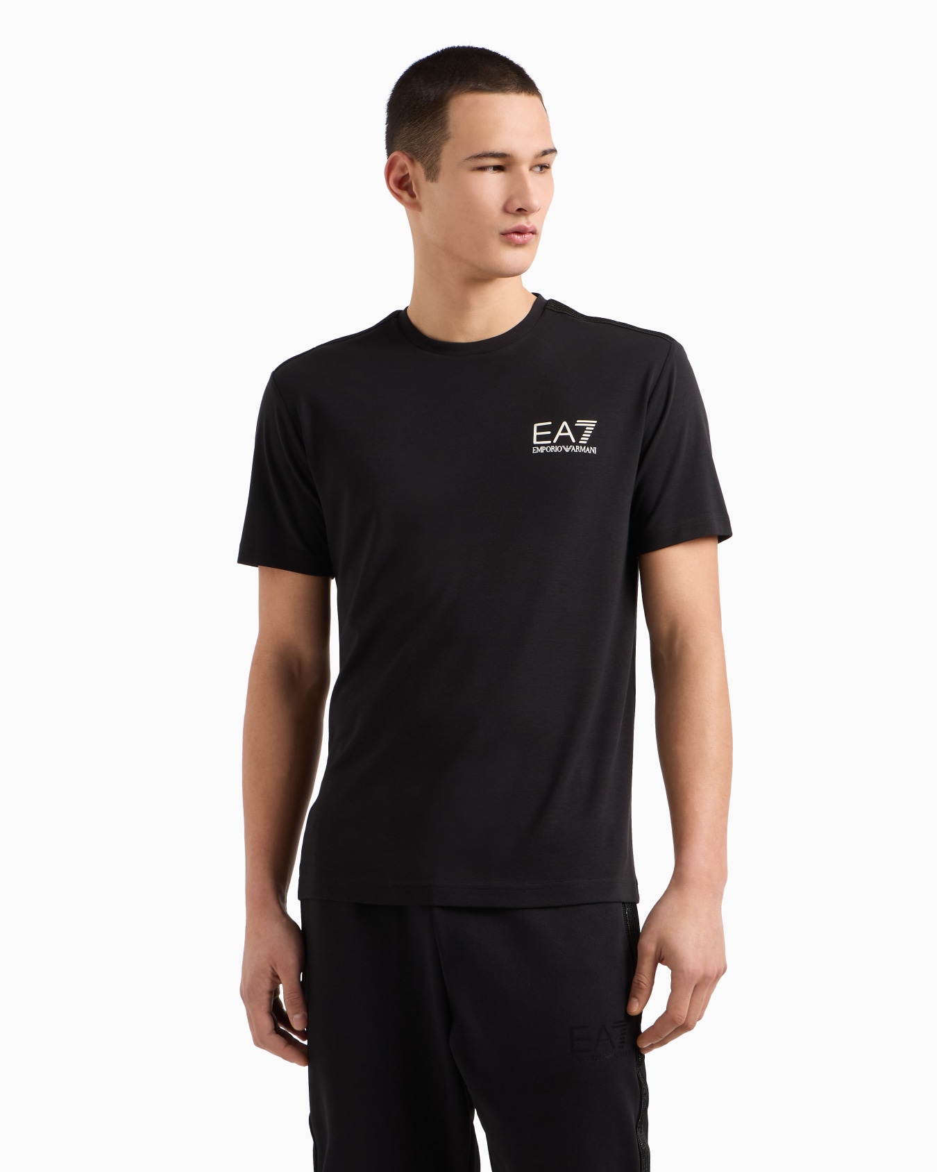 Gold Label viscose-jersey crew-neck T-shirt Slide 3