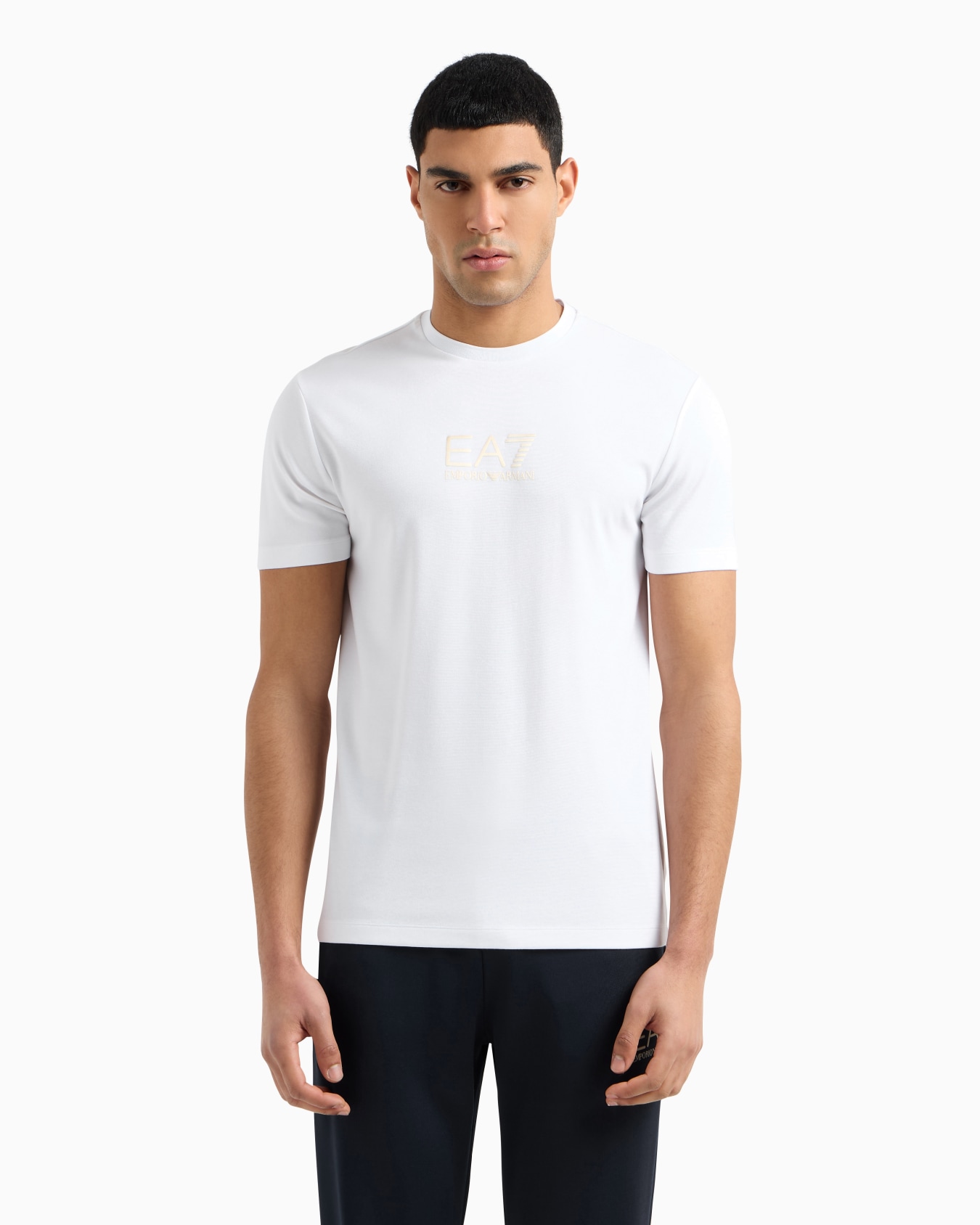 T-shirt girocollo Gold Label in jersey di viscosa Slide 3