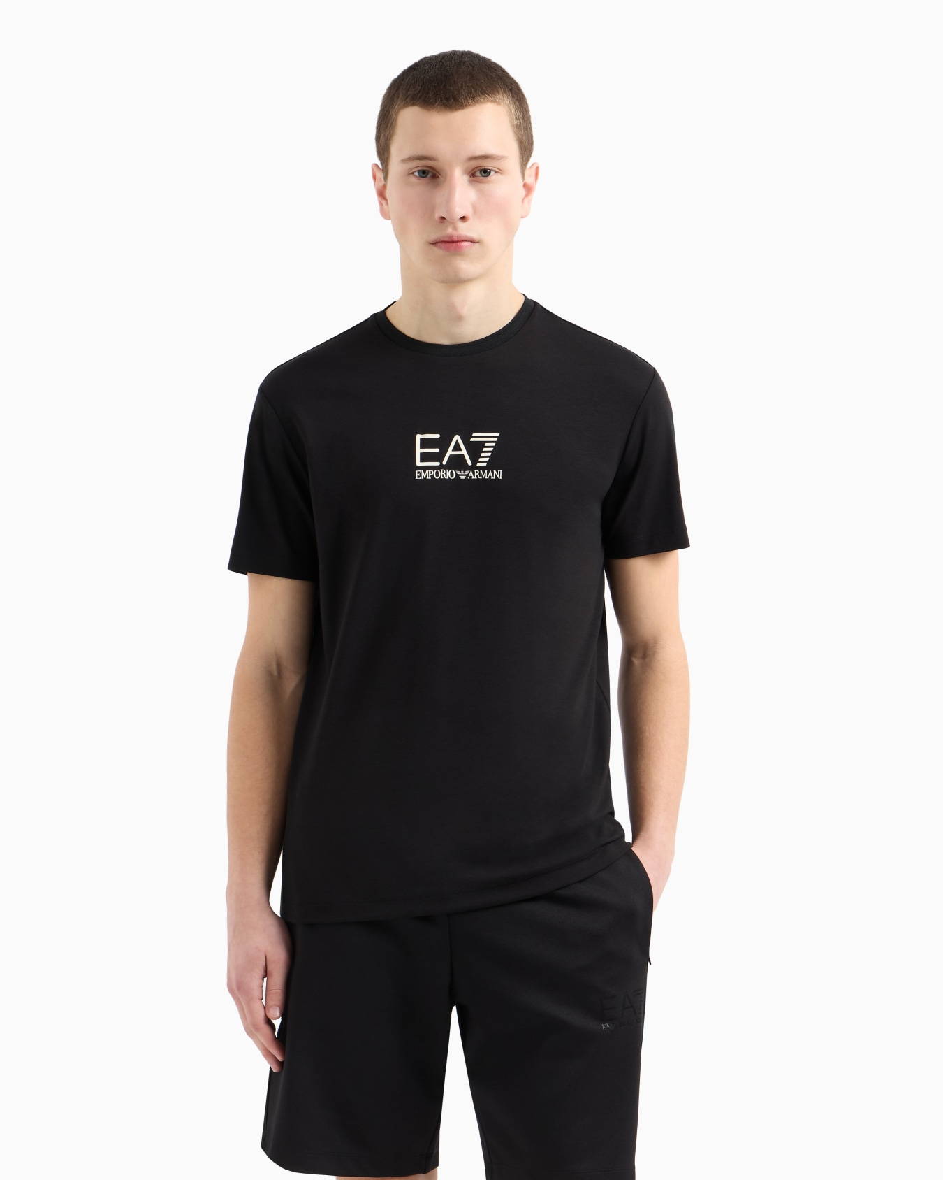 Gold Label viscose-jersey crew-neck T-shirt Slide 3