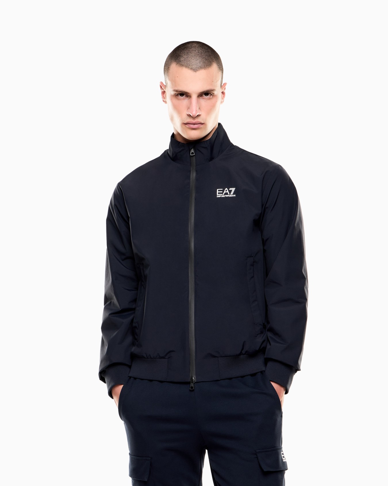 Sudadera tipo cárdigan de nailon reciclado Core Identity Diapositiva 3