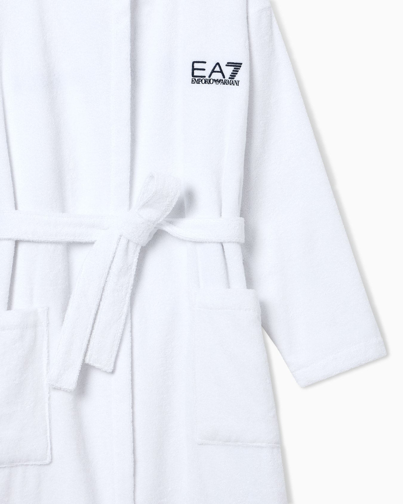 Cotton terry bathrobe Slide 3