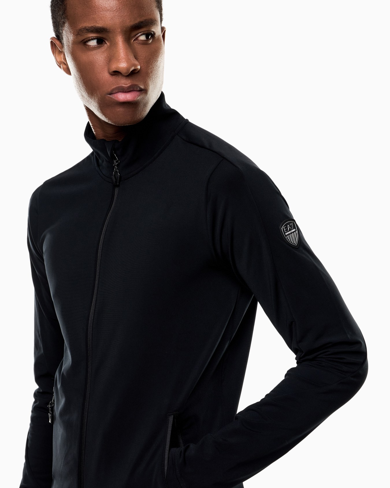 Technical ski fleece in Powerstretch technical fabric Slide 4