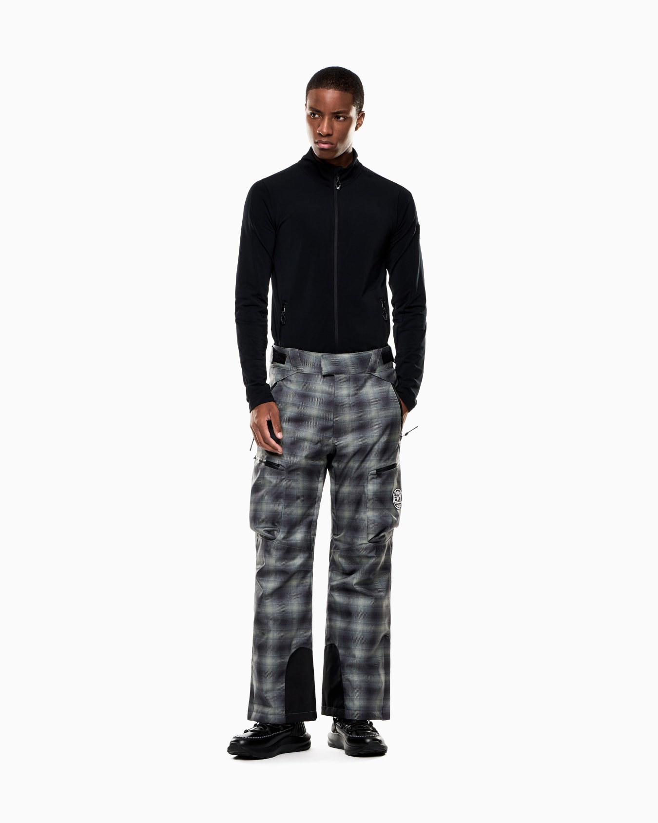 Technical ski fleece in Powerstretch technical fabric Slide 1