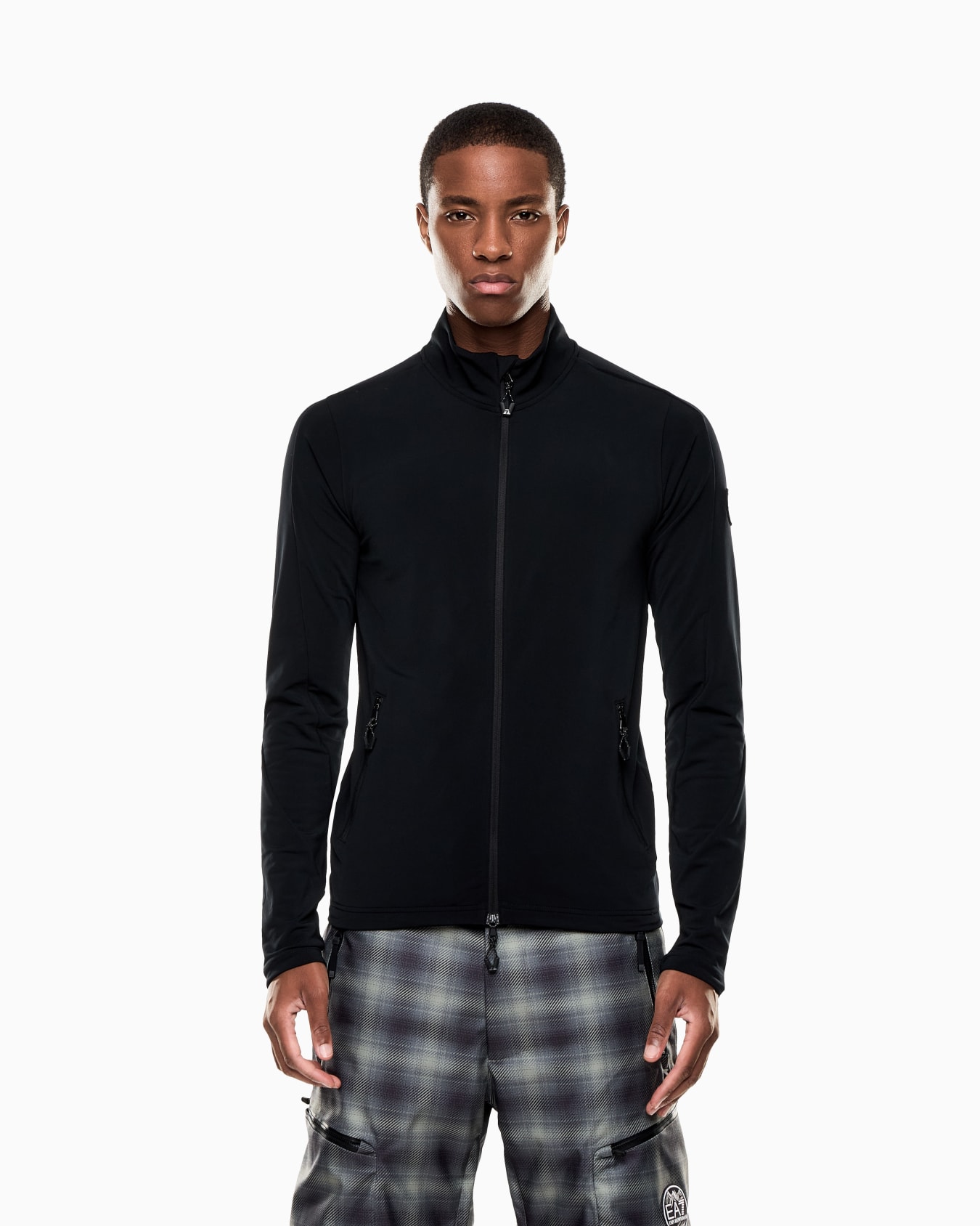 Technical ski fleece in Powerstretch technical fabric Slide 3