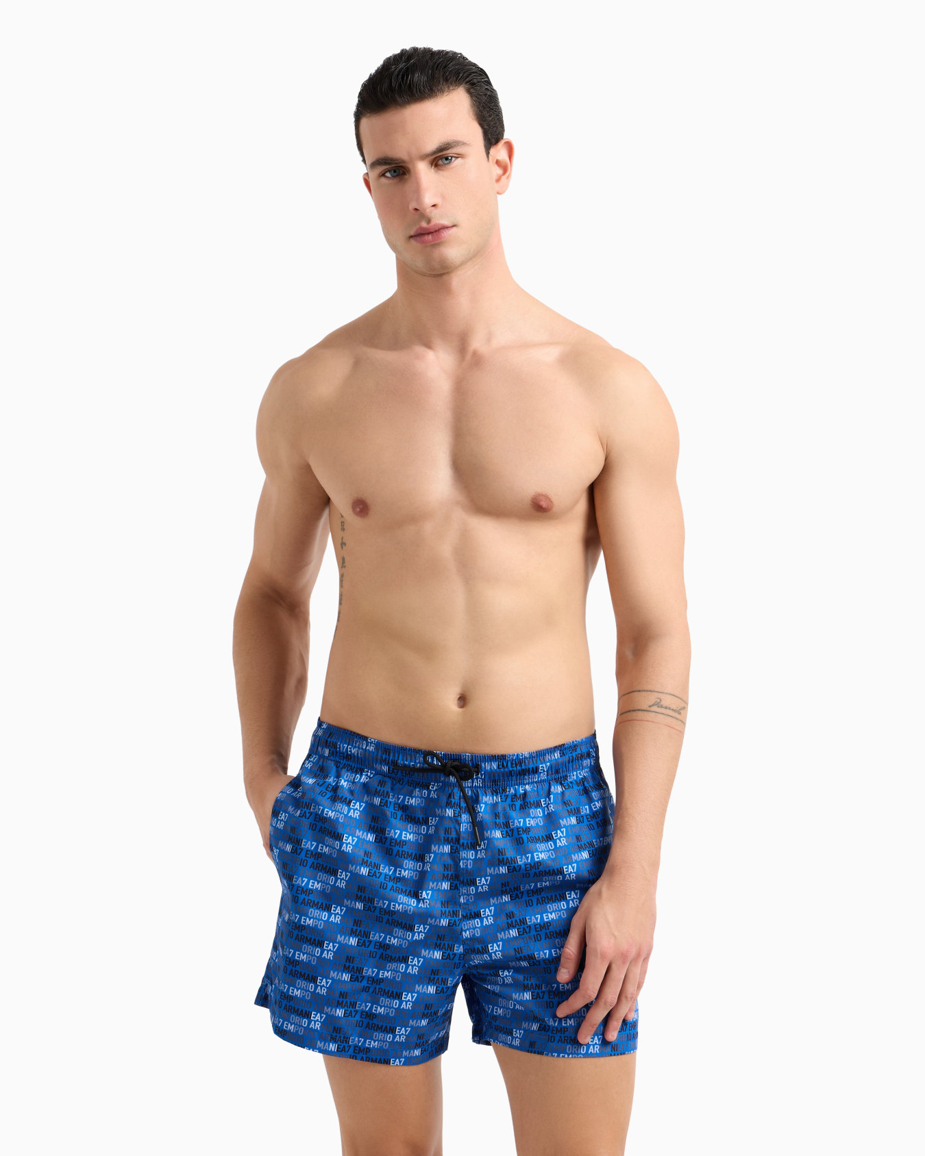 Bañador de largo medio estampado Diapositiva 1