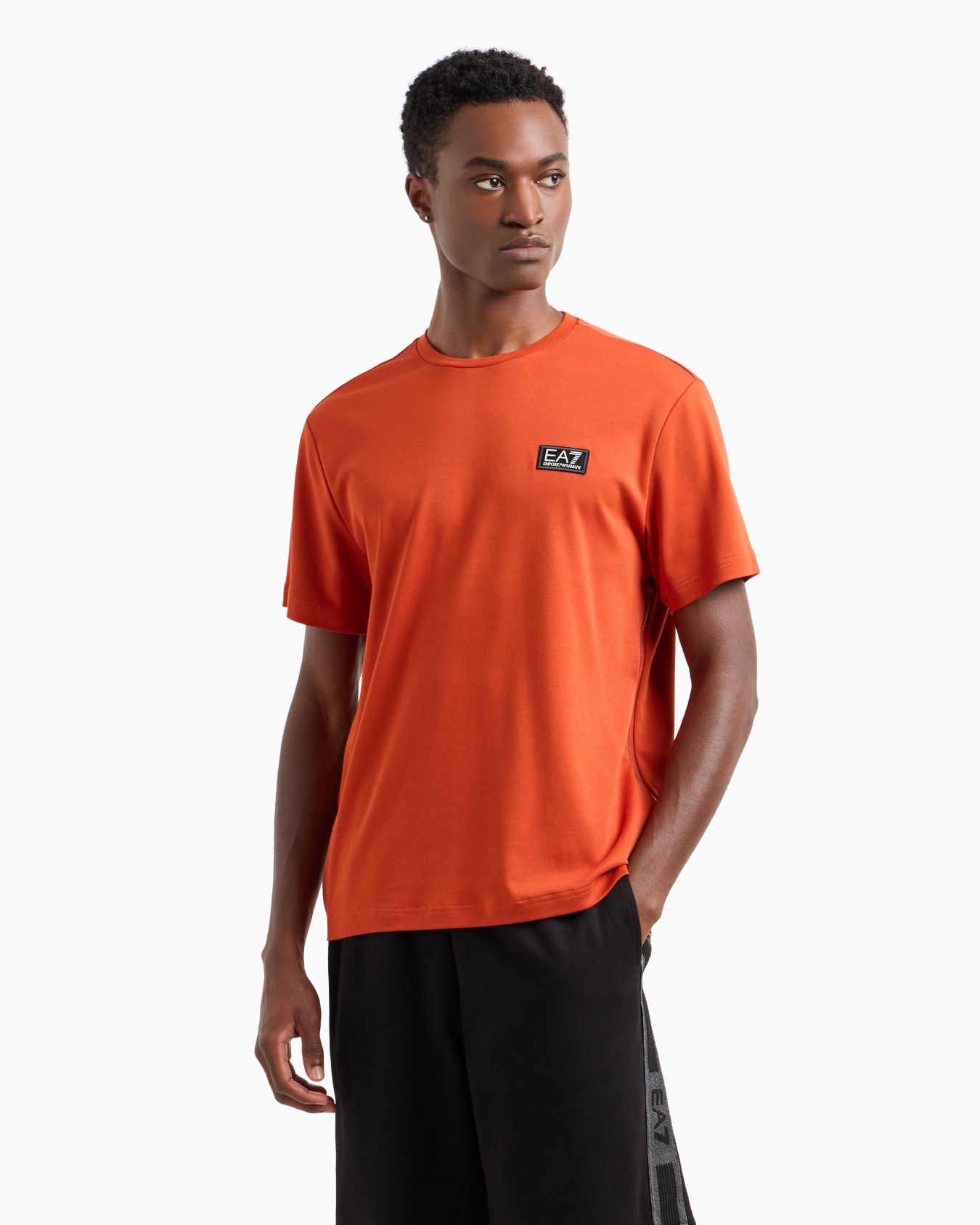 Logo Series cotton blend jersey T-shirt Slide 3