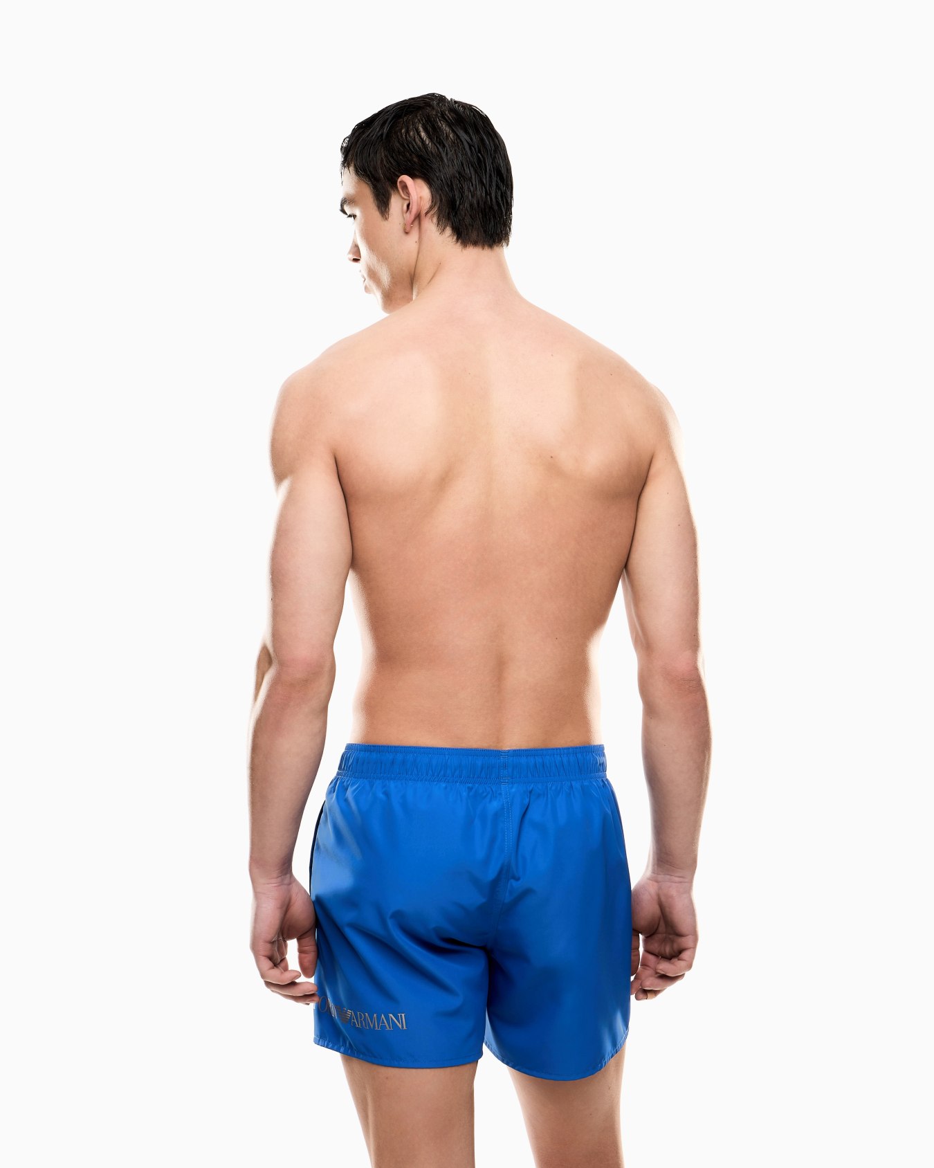 Swim trunks with logo Slide 2