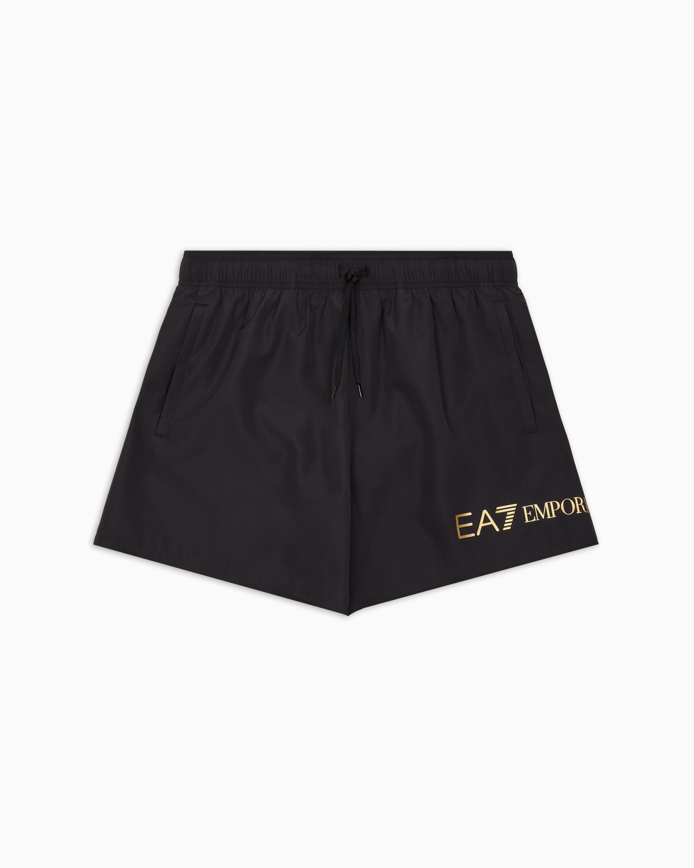 Swim trunks with logo Slide 0
