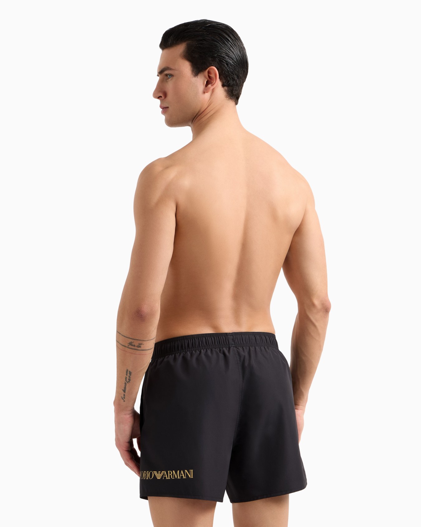 Swim trunks with logo Slide 2