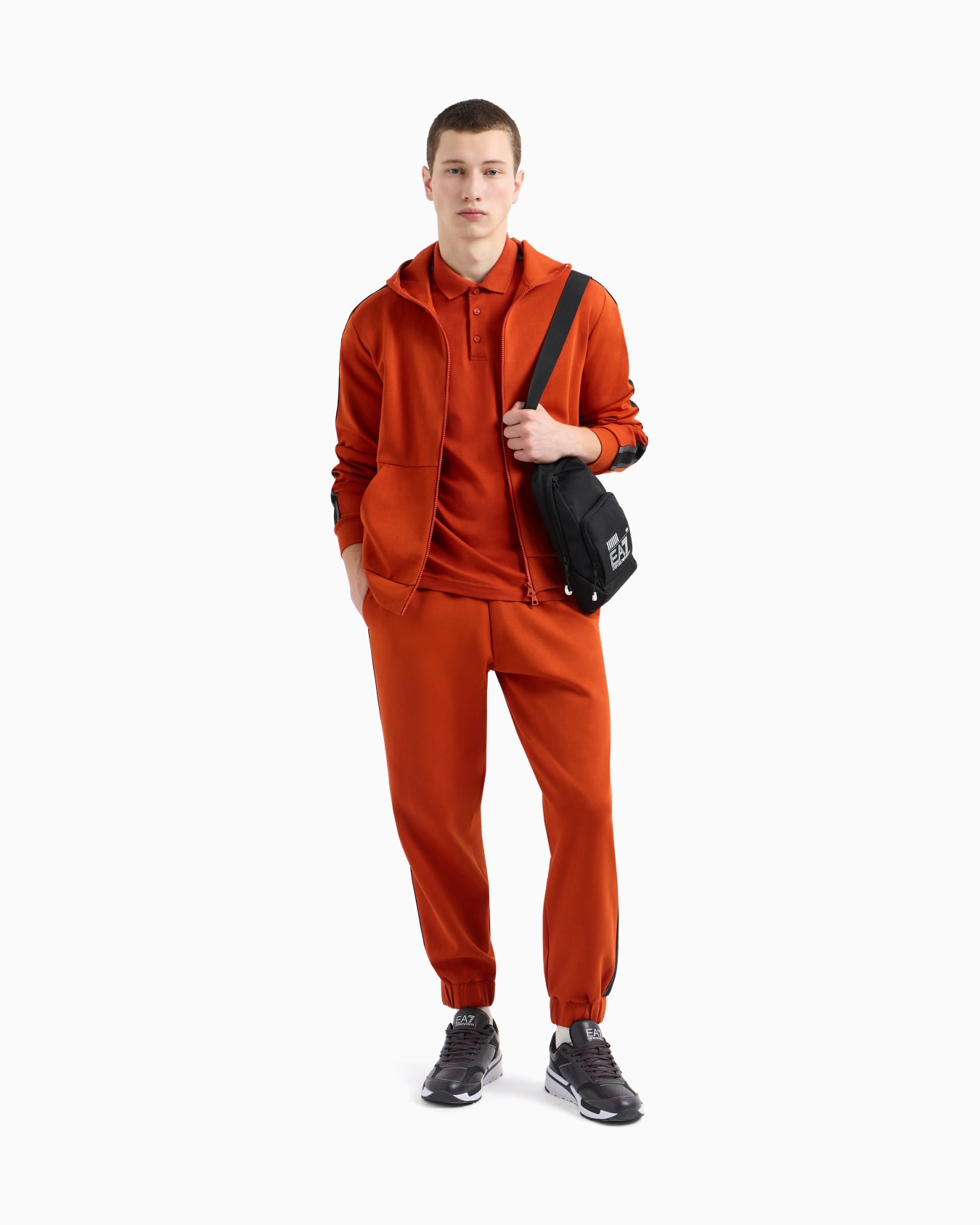 Cotton-blend Logo Series joggers Slide 1