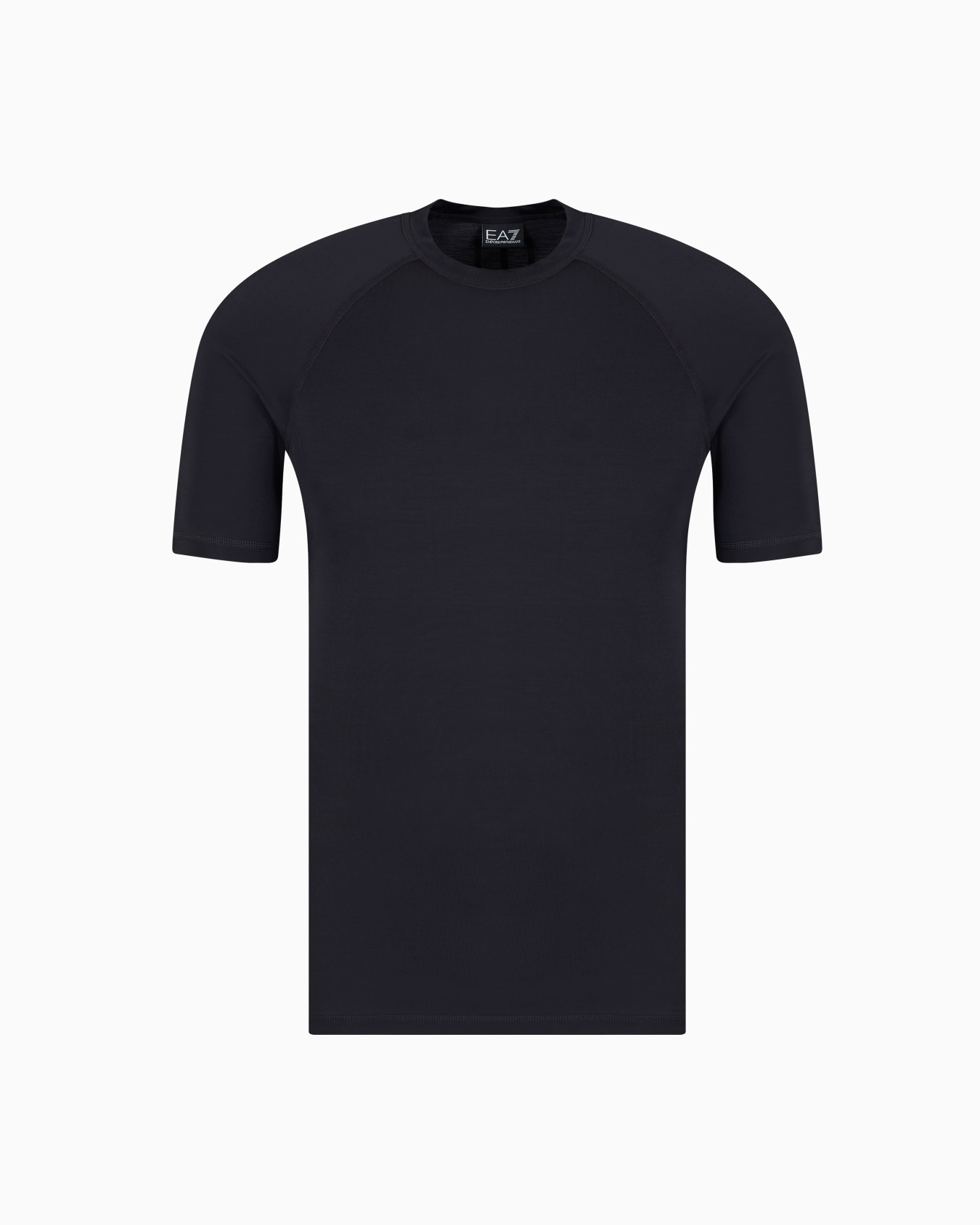 Short-sleeved crew-neck Lycra T-shirt Slide 0