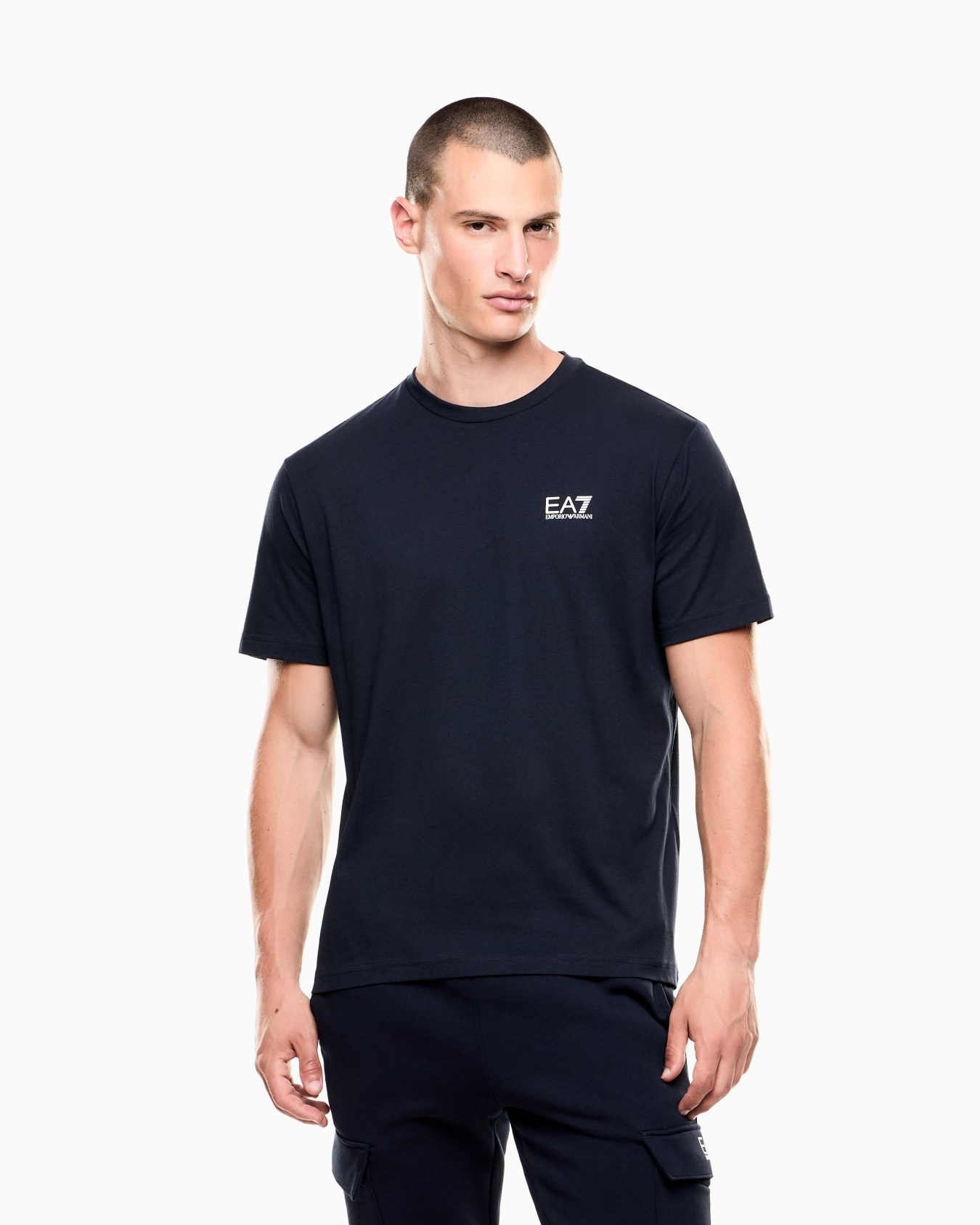 Camiseta de punto de algodón Logo Series Diapositiva 3