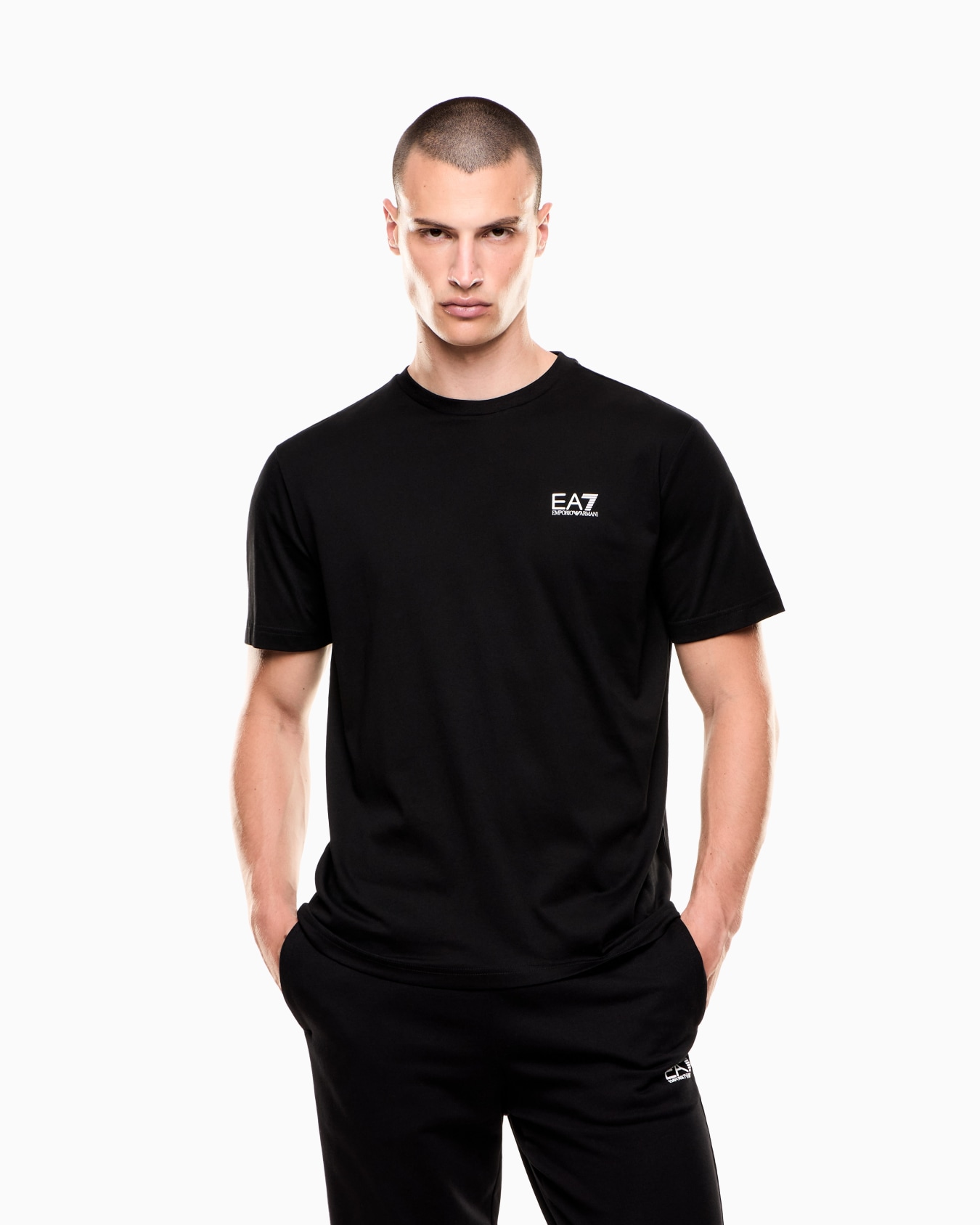 Camiseta de punto de algodón Logo Series Diapositiva 3